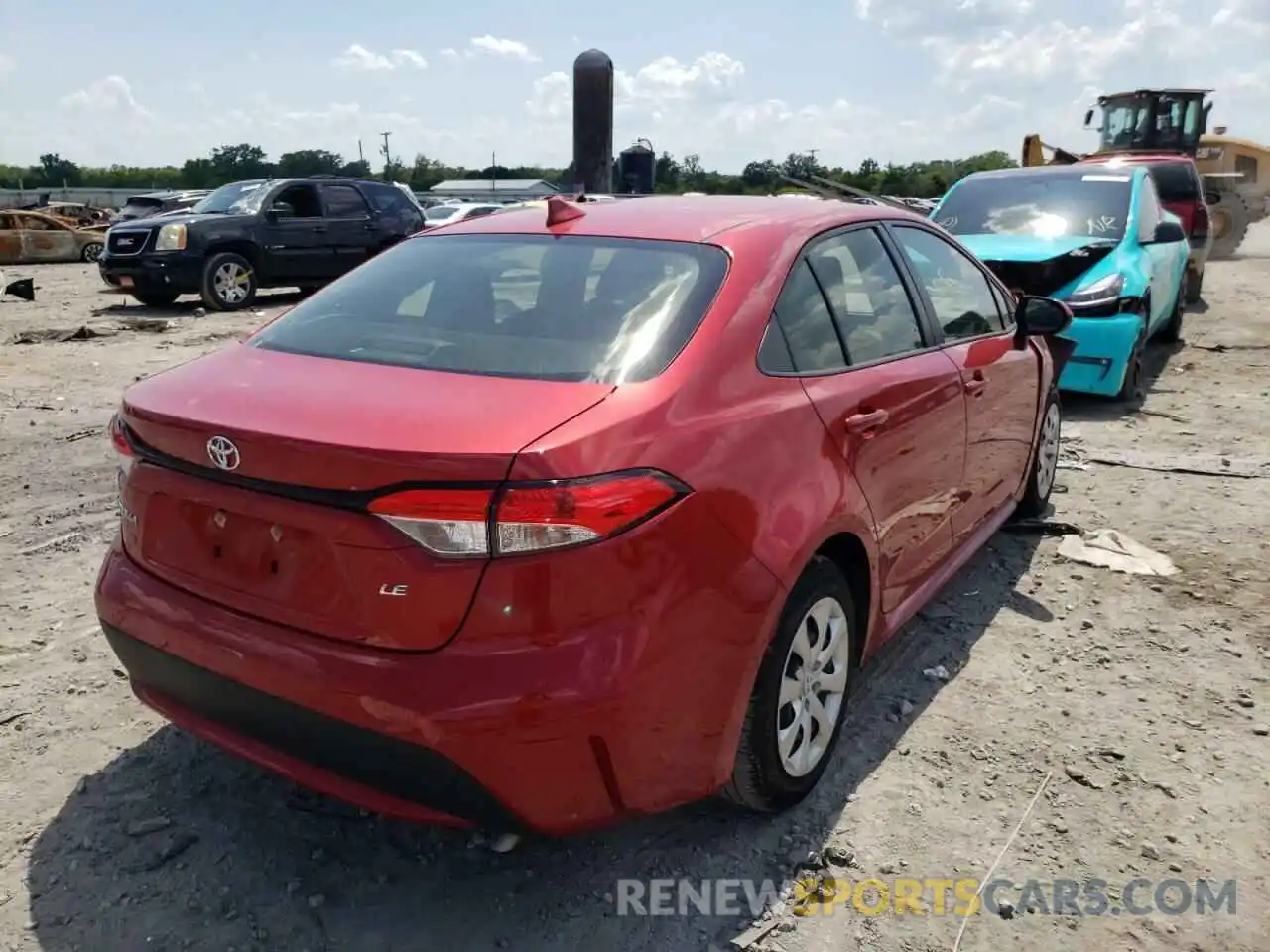 4 Photograph of a damaged car JTDEPMAE2MJ124998 TOYOTA COROLLA 2021