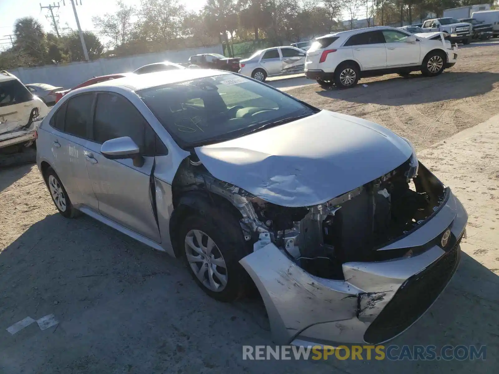 1 Photograph of a damaged car JTDEPMAE2MJ125939 TOYOTA COROLLA 2021