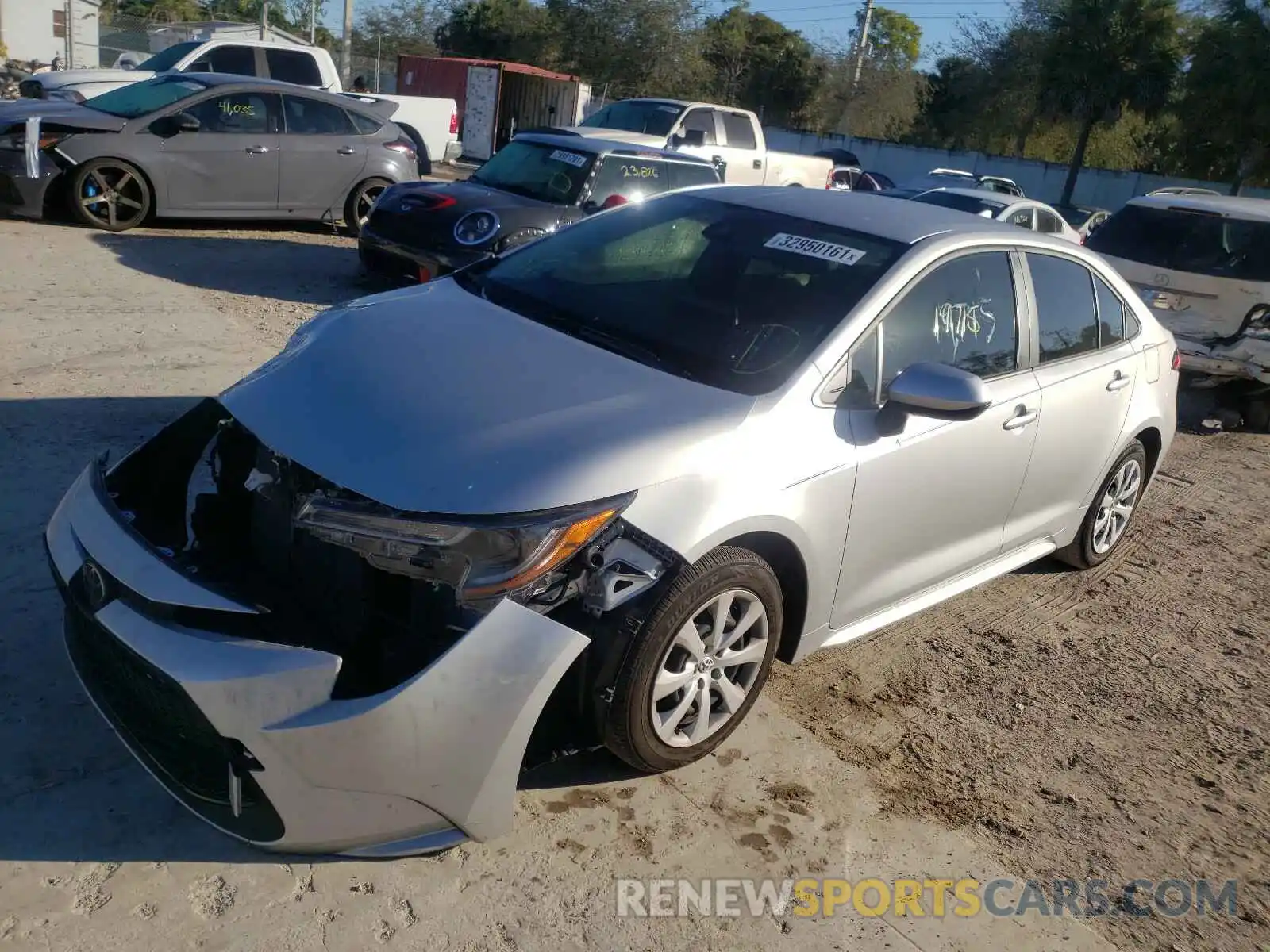 2 Photograph of a damaged car JTDEPMAE2MJ125939 TOYOTA COROLLA 2021