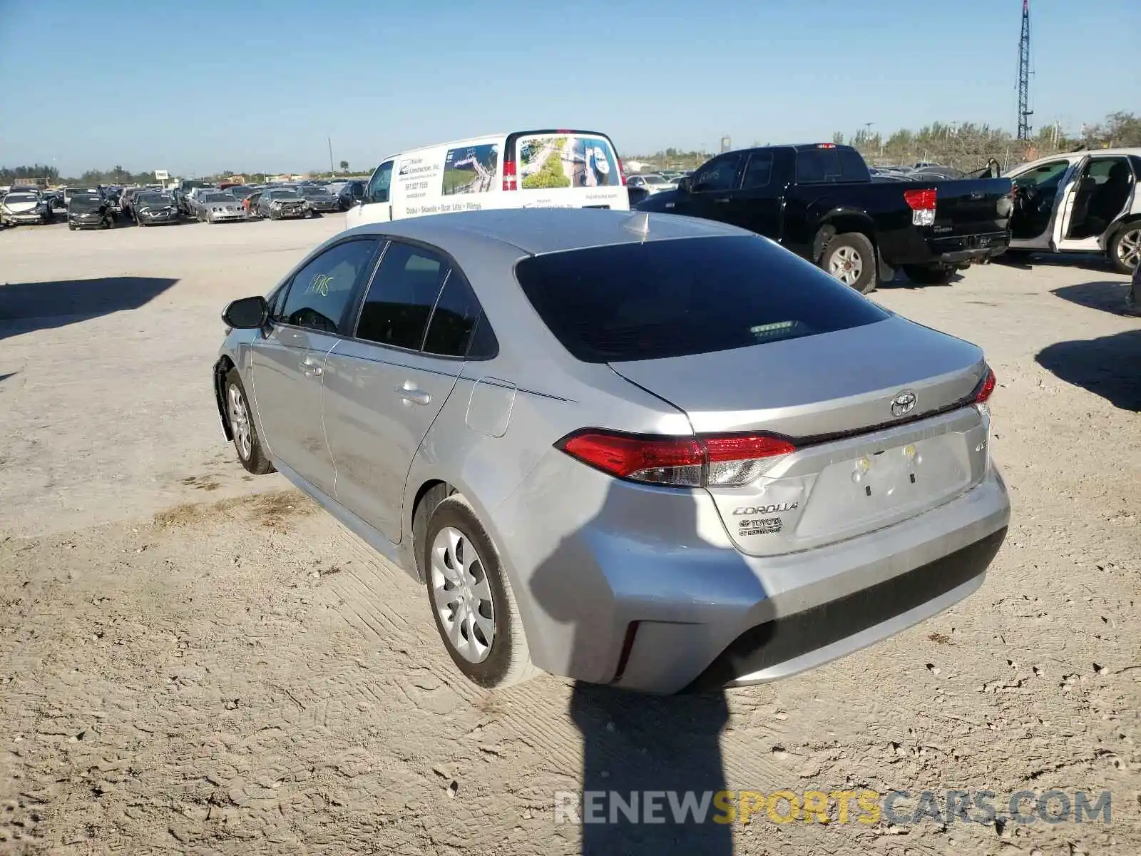 3 Photograph of a damaged car JTDEPMAE2MJ125939 TOYOTA COROLLA 2021