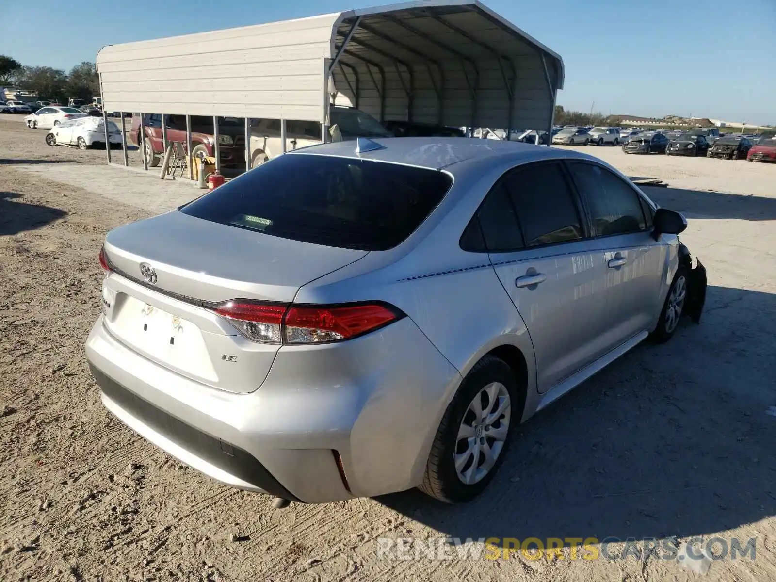 4 Photograph of a damaged car JTDEPMAE2MJ125939 TOYOTA COROLLA 2021