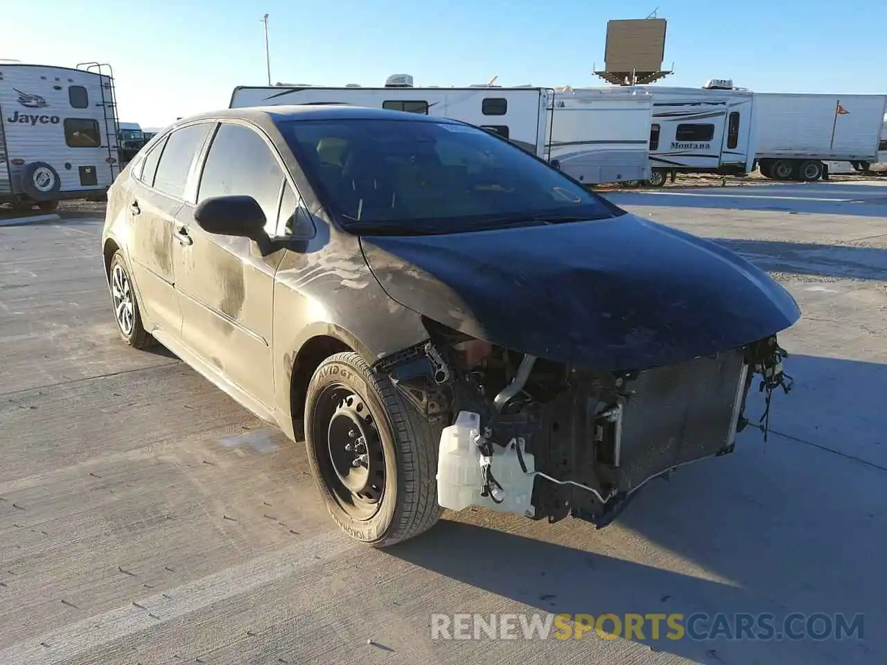 1 Photograph of a damaged car JTDEPMAE2MJ126055 TOYOTA COROLLA 2021