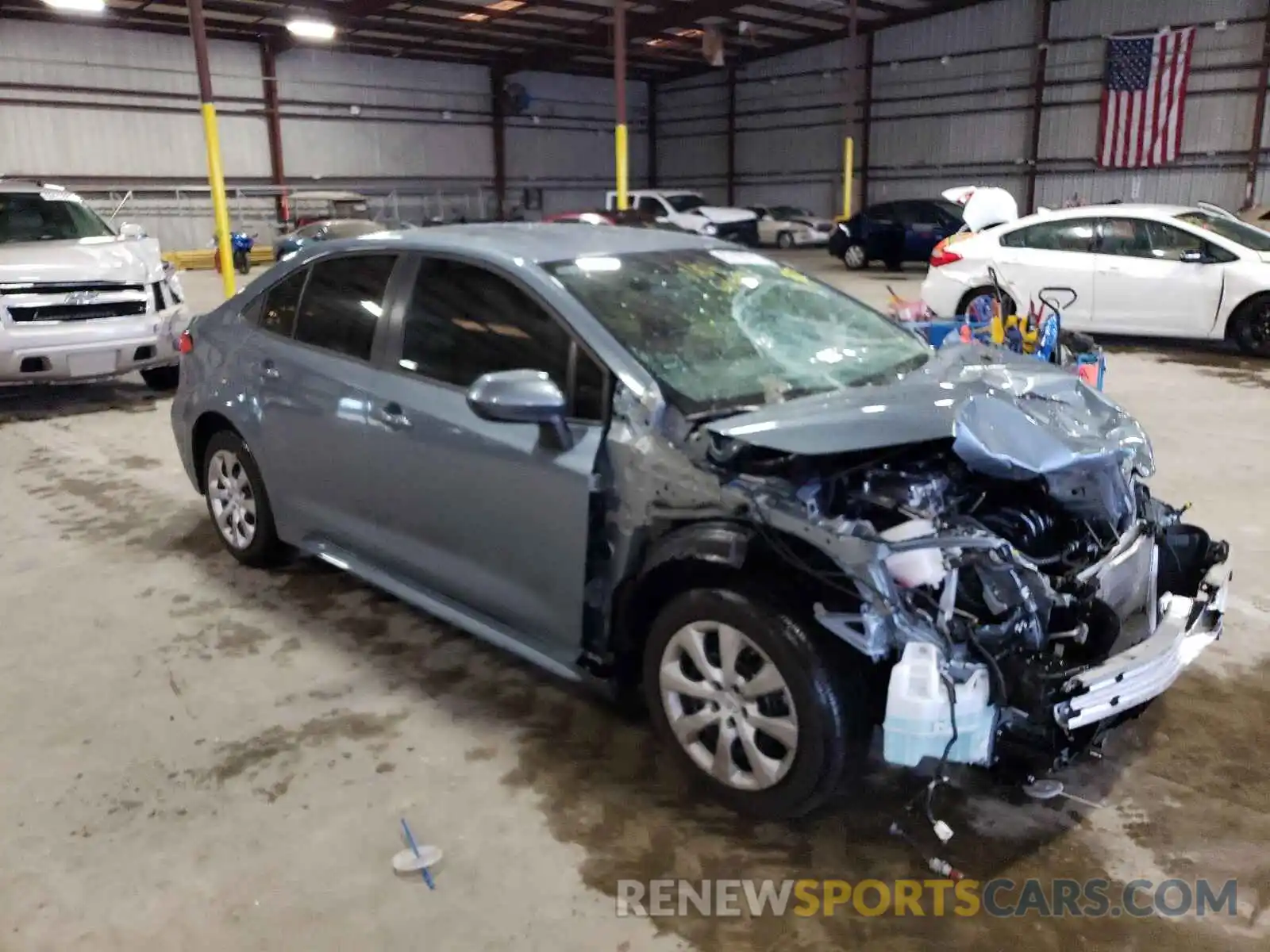 1 Photograph of a damaged car JTDEPMAE2MJ126881 TOYOTA COROLLA 2021