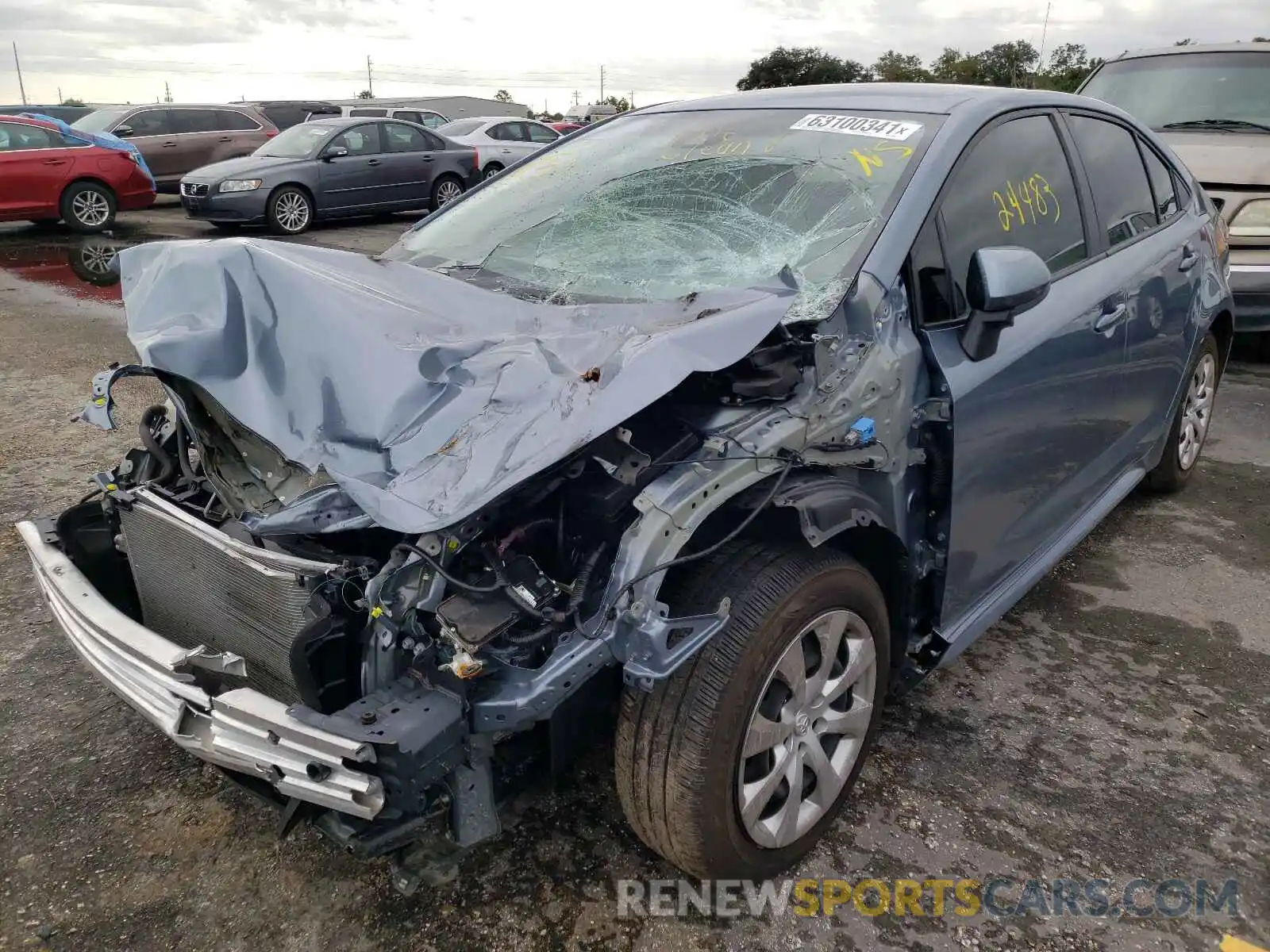 2 Photograph of a damaged car JTDEPMAE2MJ126881 TOYOTA COROLLA 2021