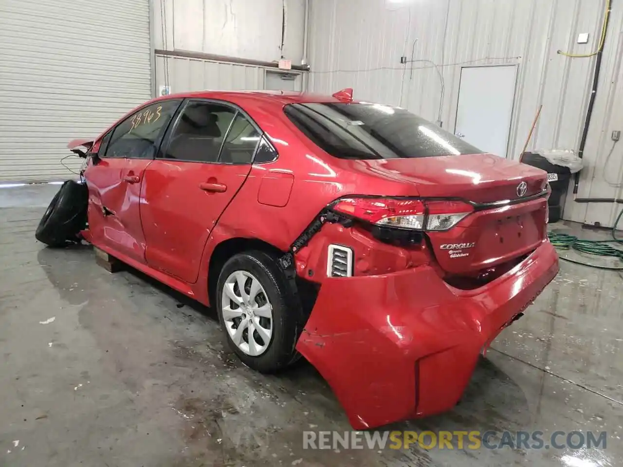 3 Photograph of a damaged car JTDEPMAE2MJ127142 TOYOTA COROLLA 2021