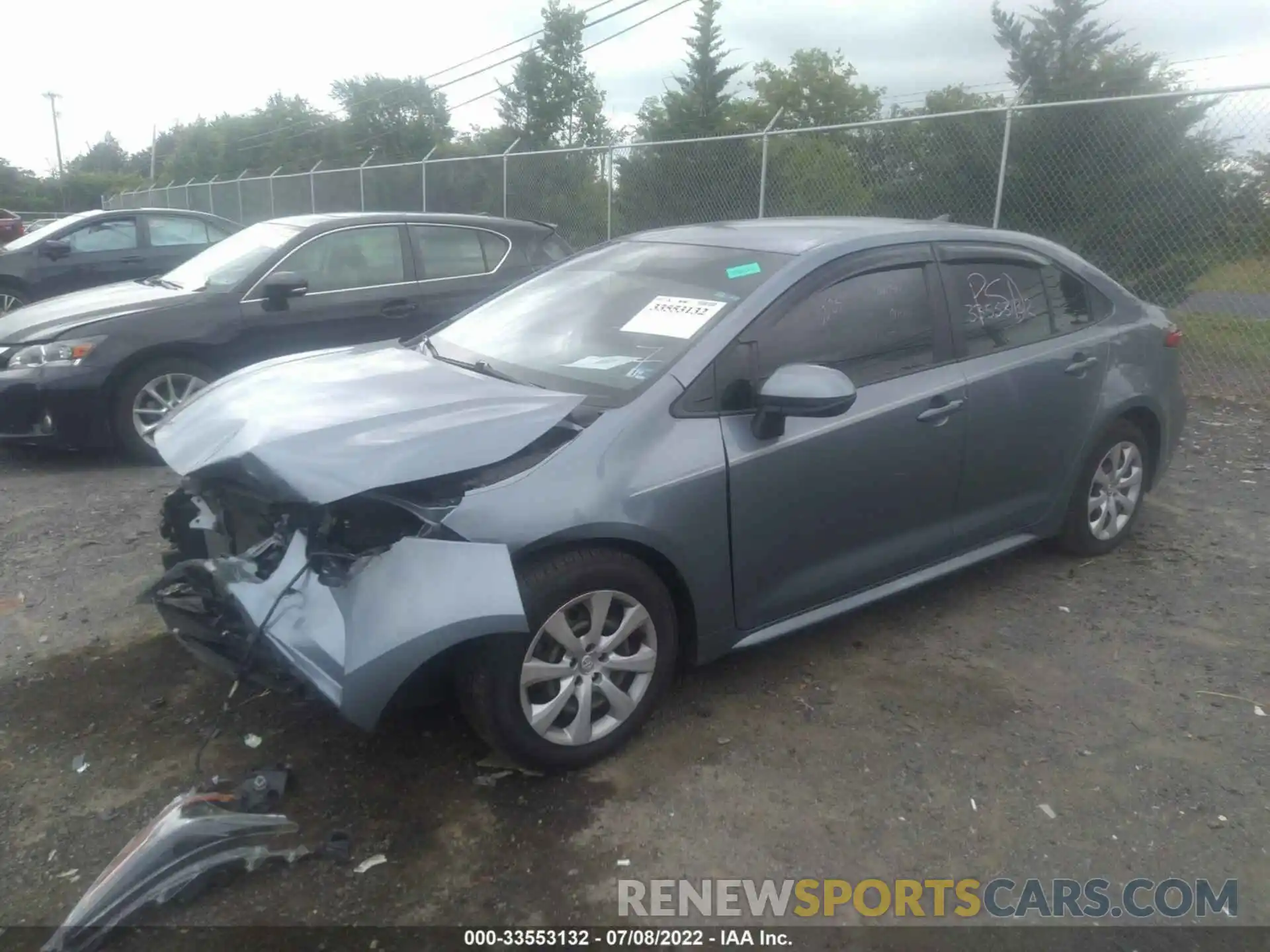 2 Photograph of a damaged car JTDEPMAE2MJ127786 TOYOTA COROLLA 2021