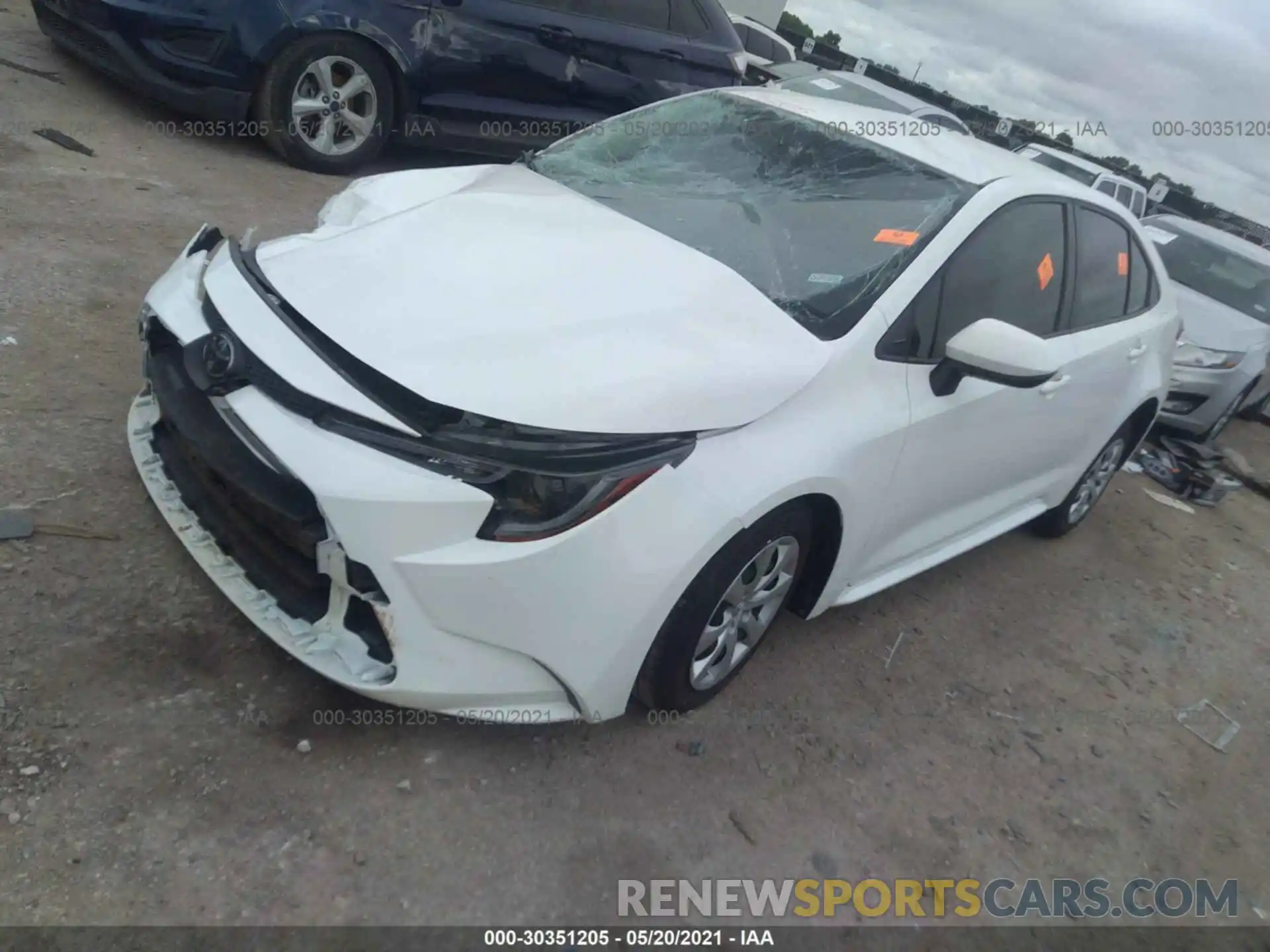 2 Photograph of a damaged car JTDEPMAE2MJ128078 TOYOTA COROLLA 2021