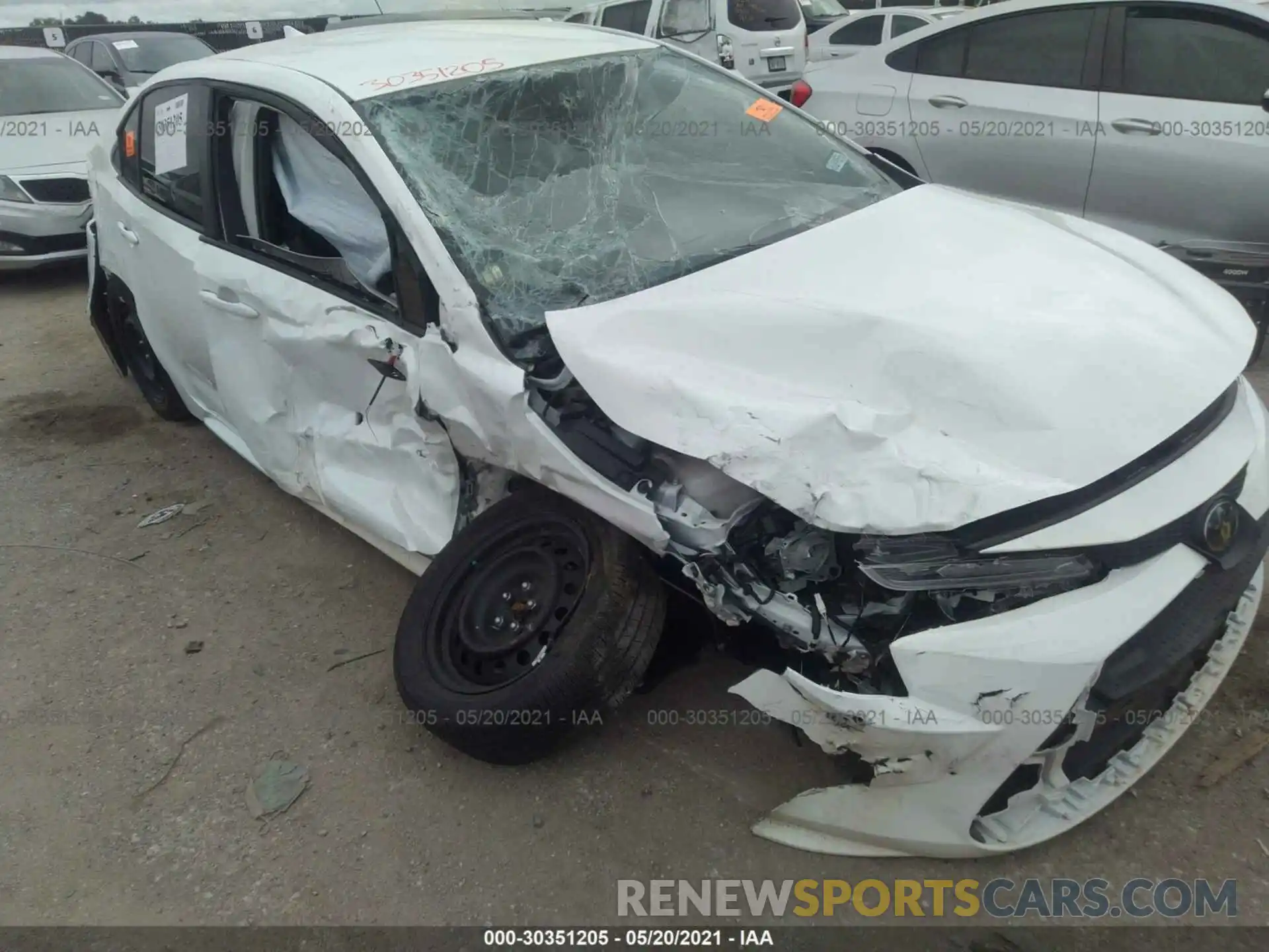 6 Photograph of a damaged car JTDEPMAE2MJ128078 TOYOTA COROLLA 2021