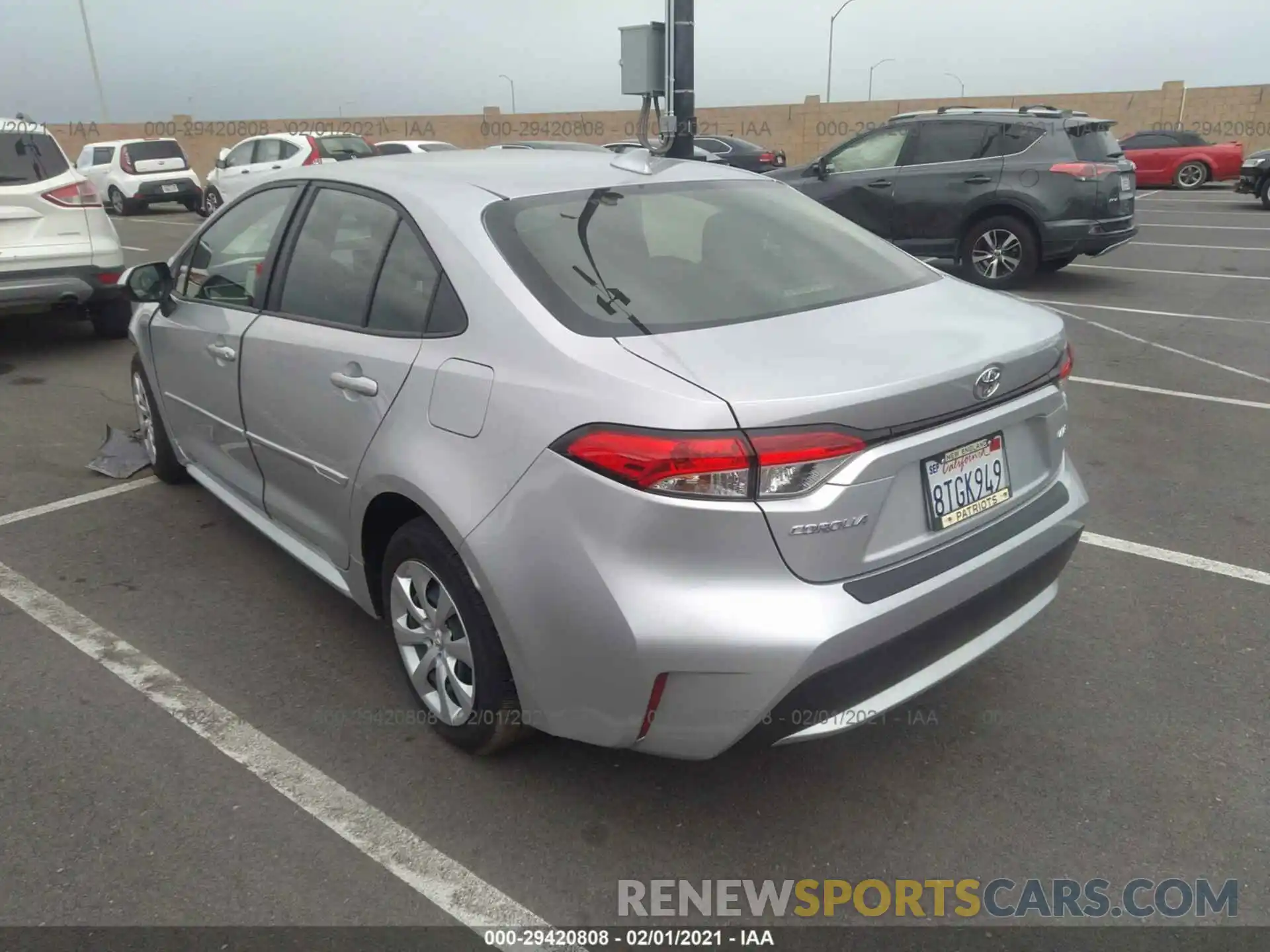 3 Photograph of a damaged car JTDEPMAE2MJ128310 TOYOTA COROLLA 2021