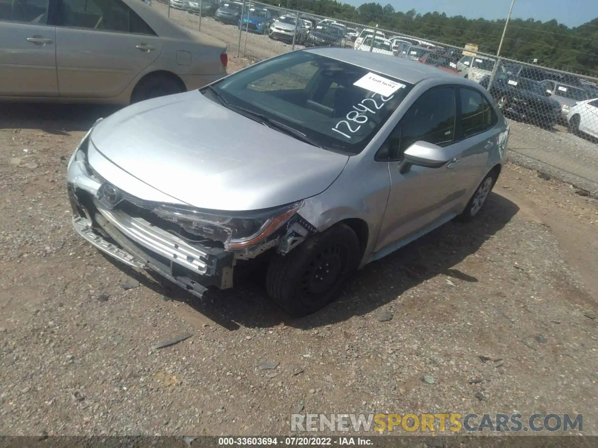 2 Photograph of a damaged car JTDEPMAE2MJ128422 TOYOTA COROLLA 2021