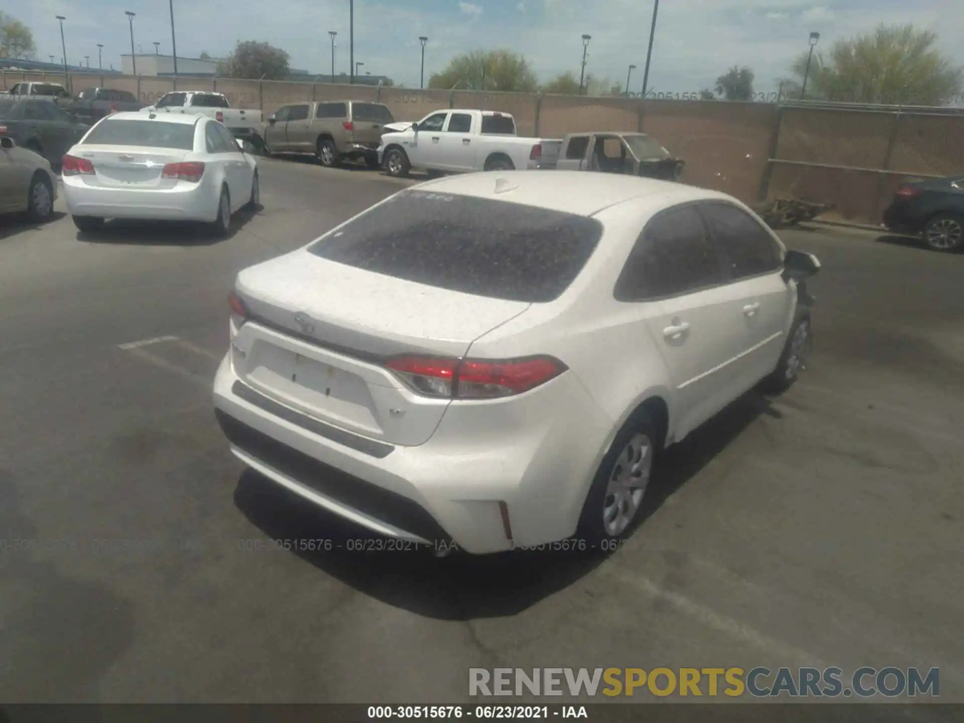 4 Photograph of a damaged car JTDEPMAE2MJ128906 TOYOTA COROLLA 2021