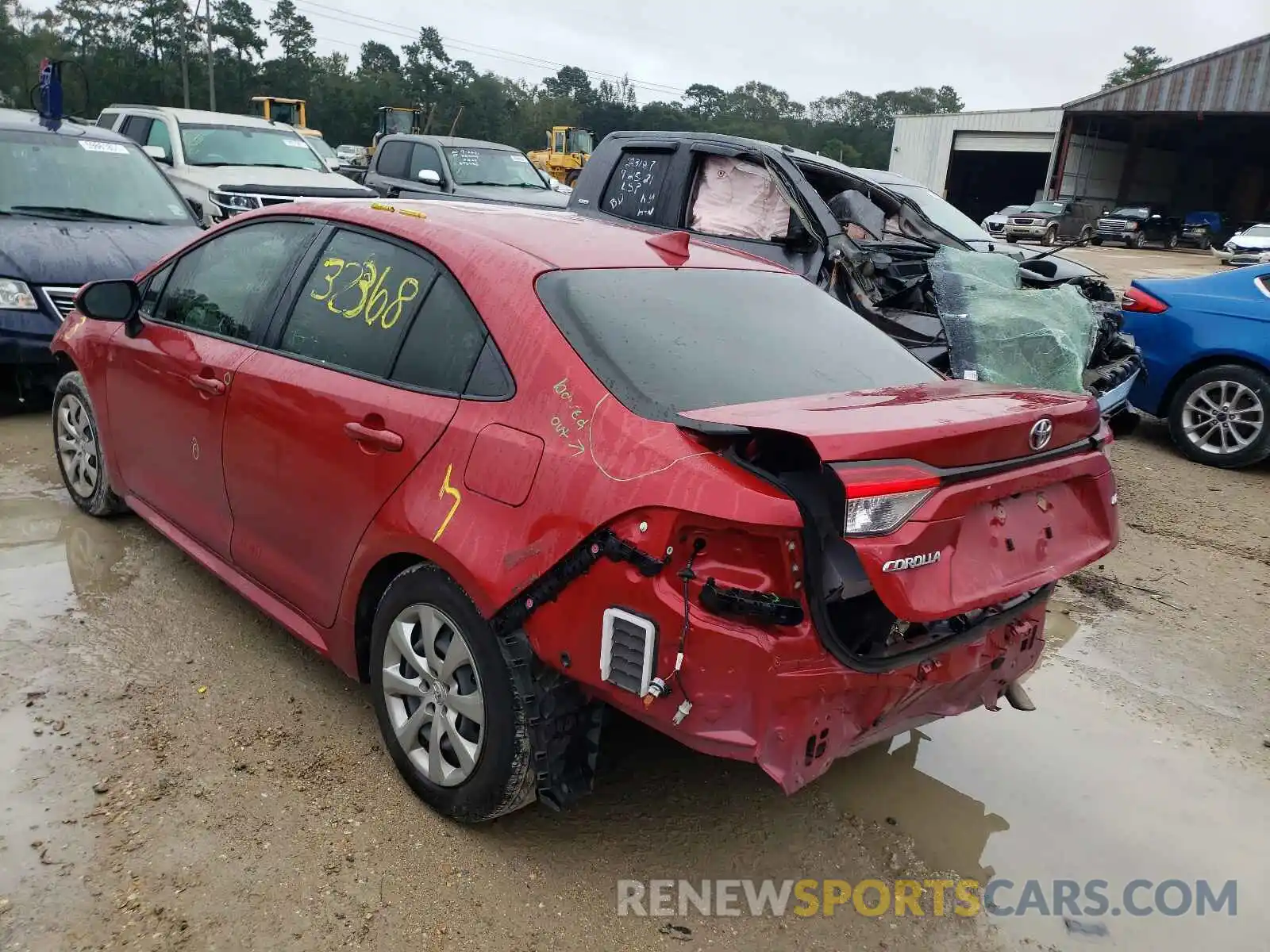 3 Photograph of a damaged car JTDEPMAE2MJ129733 TOYOTA COROLLA 2021