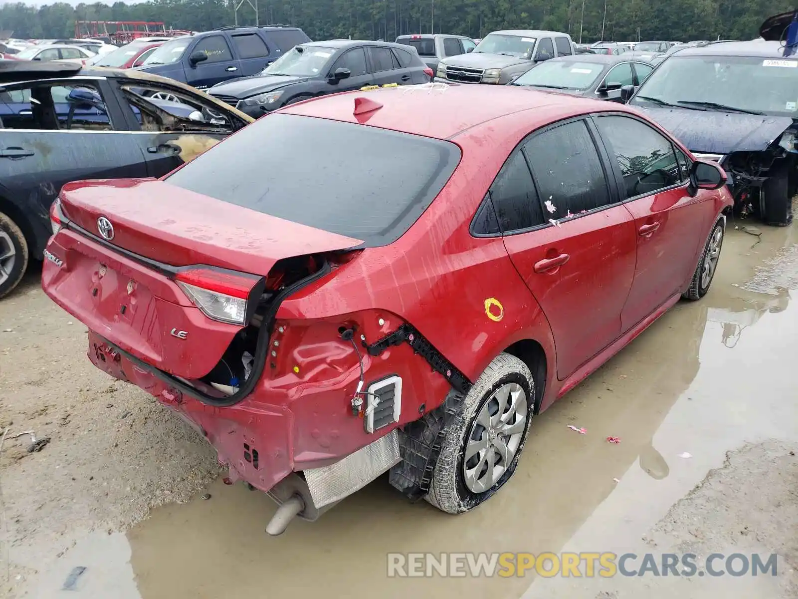 4 Photograph of a damaged car JTDEPMAE2MJ129733 TOYOTA COROLLA 2021