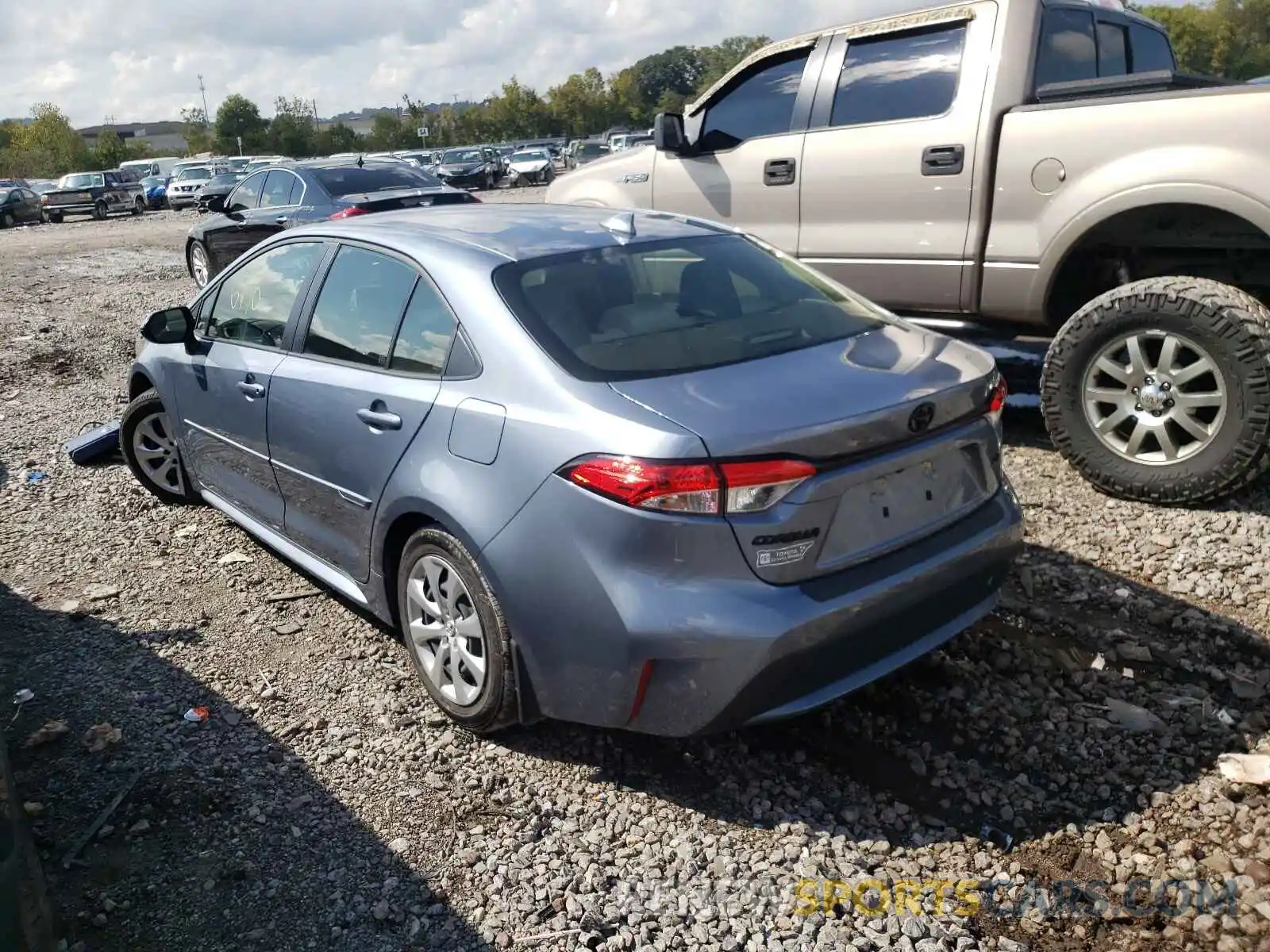 3 Photograph of a damaged car JTDEPMAE2MJ129909 TOYOTA COROLLA 2021