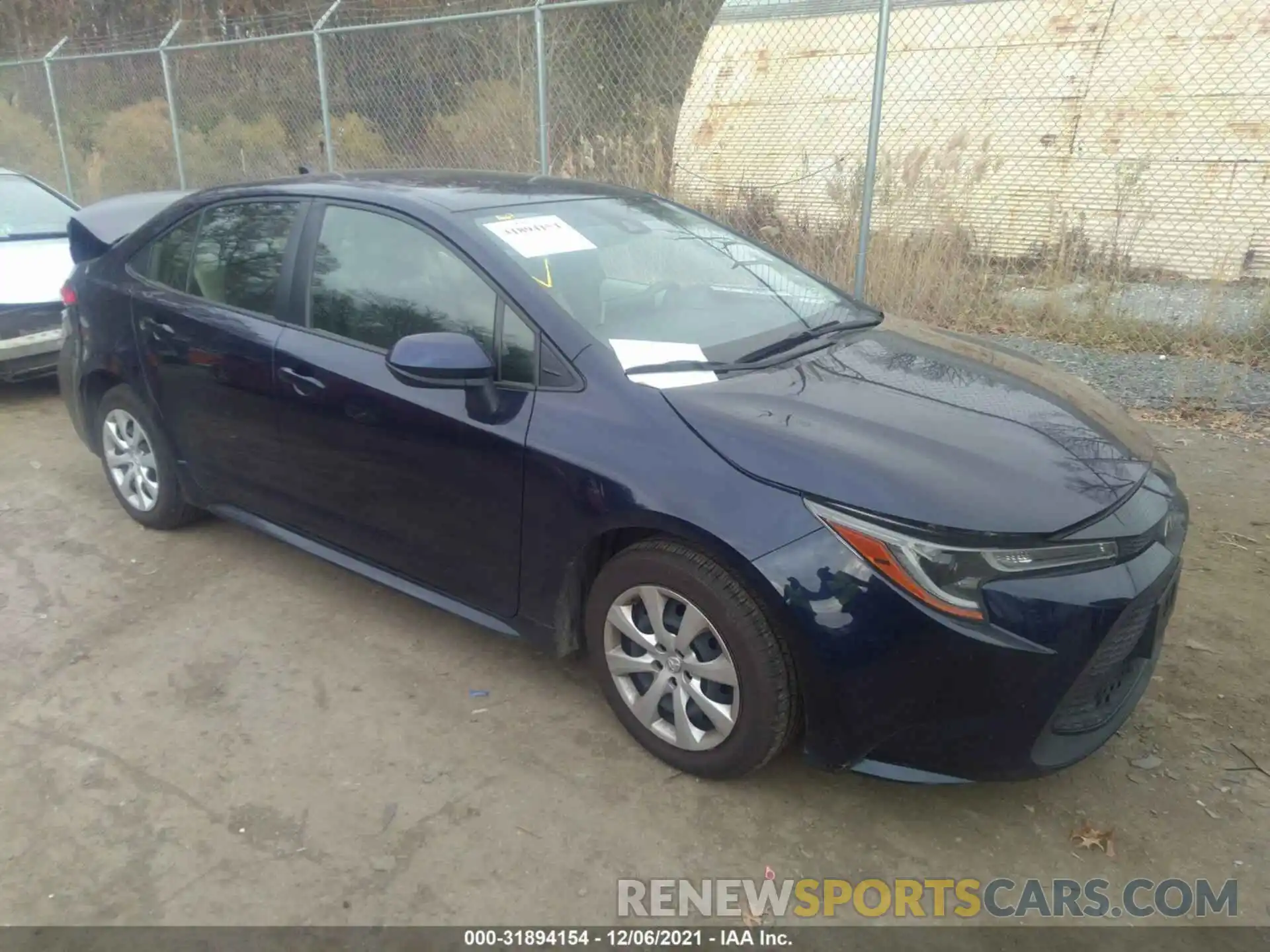 1 Photograph of a damaged car JTDEPMAE2MJ130350 TOYOTA COROLLA 2021