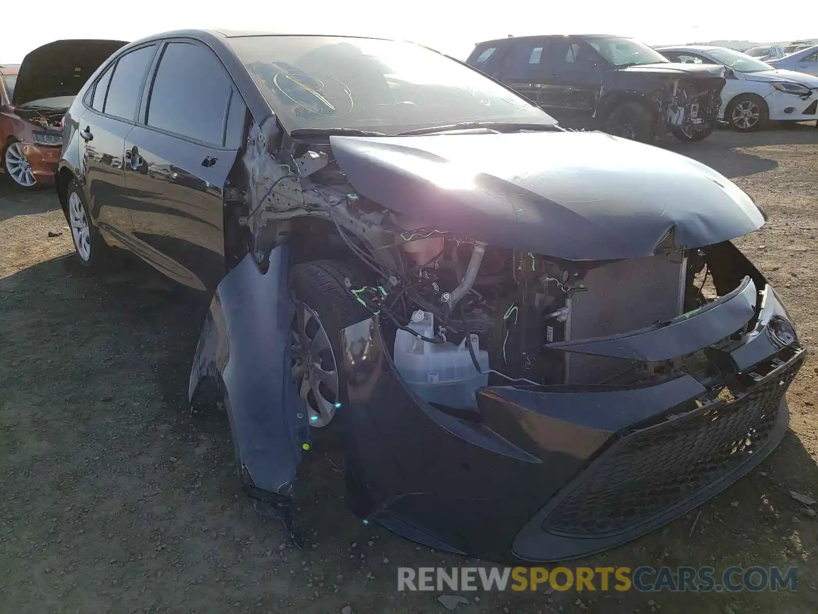 1 Photograph of a damaged car JTDEPMAE2MJ130624 TOYOTA COROLLA 2021