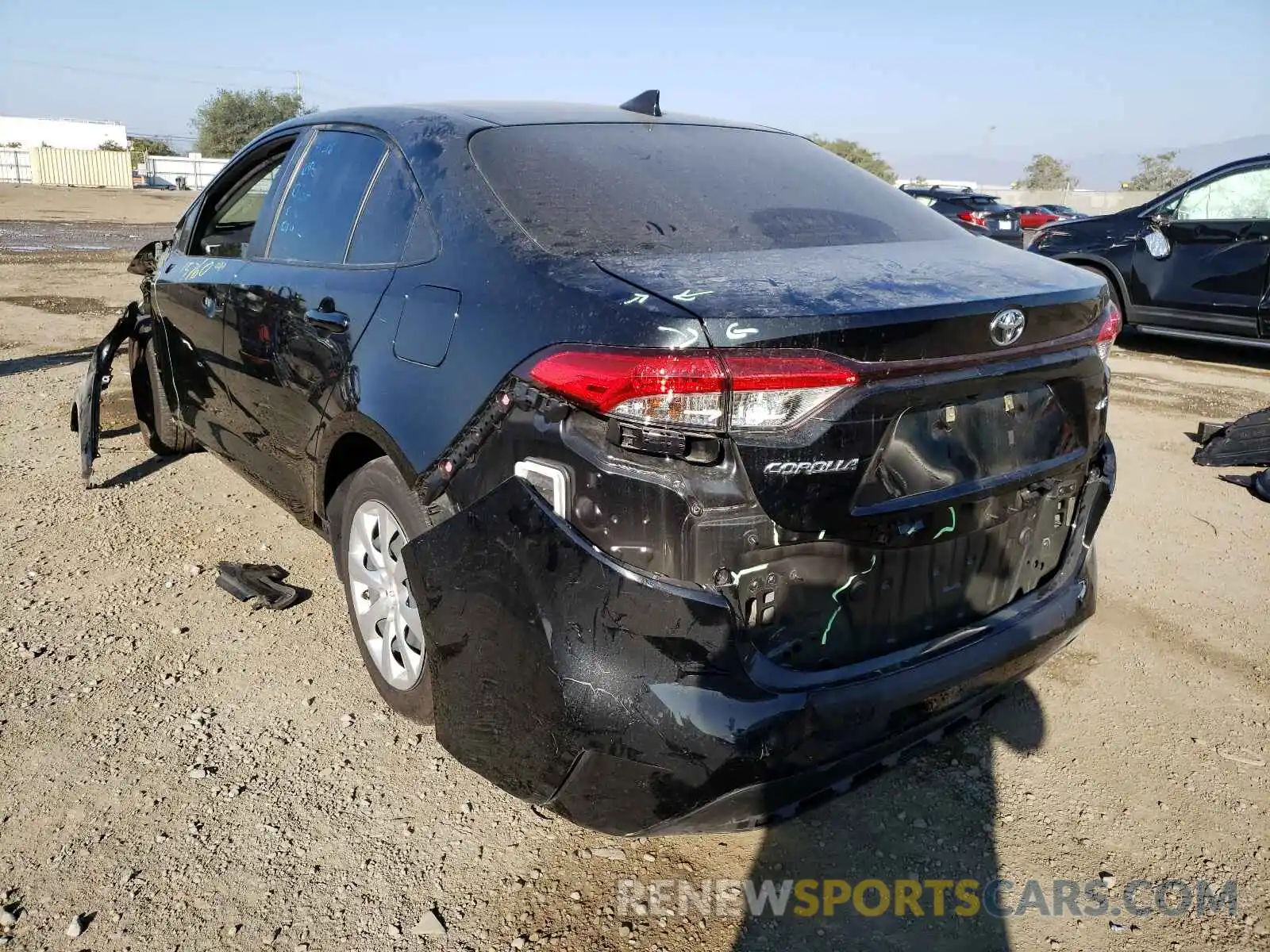 3 Photograph of a damaged car JTDEPMAE2MJ130624 TOYOTA COROLLA 2021