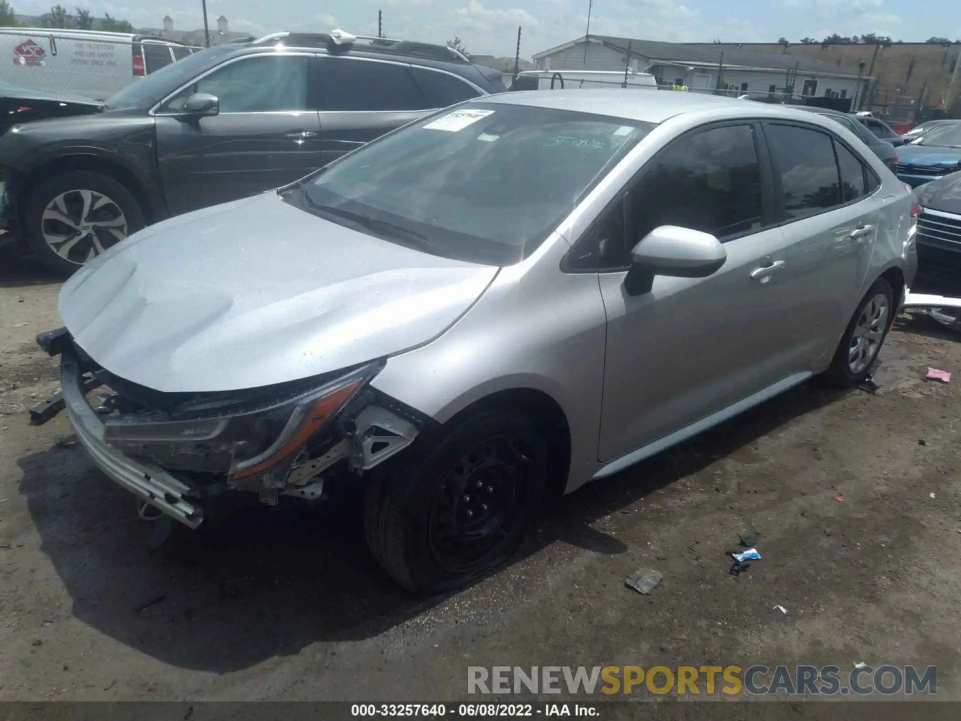 2 Photograph of a damaged car JTDEPMAE2MJ131014 TOYOTA COROLLA 2021