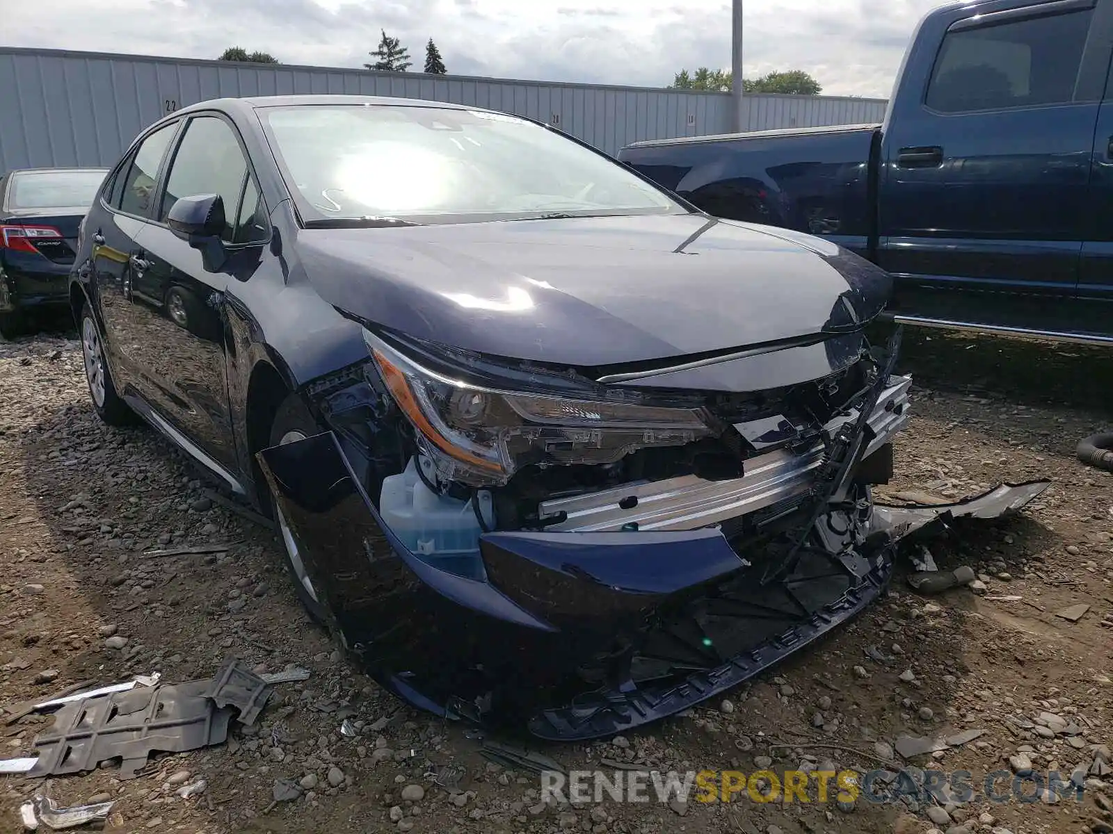 1 Photograph of a damaged car JTDEPMAE2MJ131482 TOYOTA COROLLA 2021