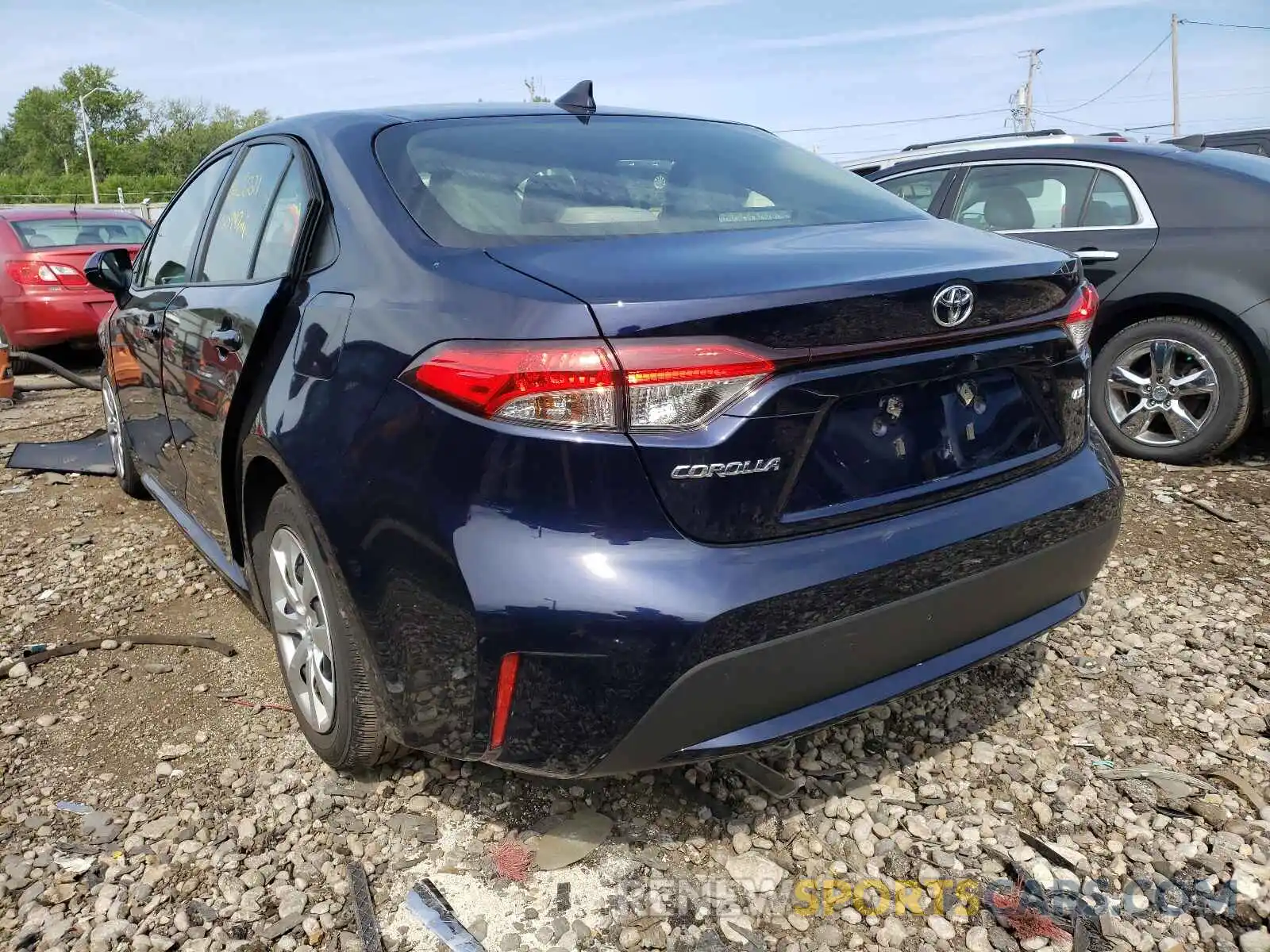 3 Photograph of a damaged car JTDEPMAE2MJ131482 TOYOTA COROLLA 2021