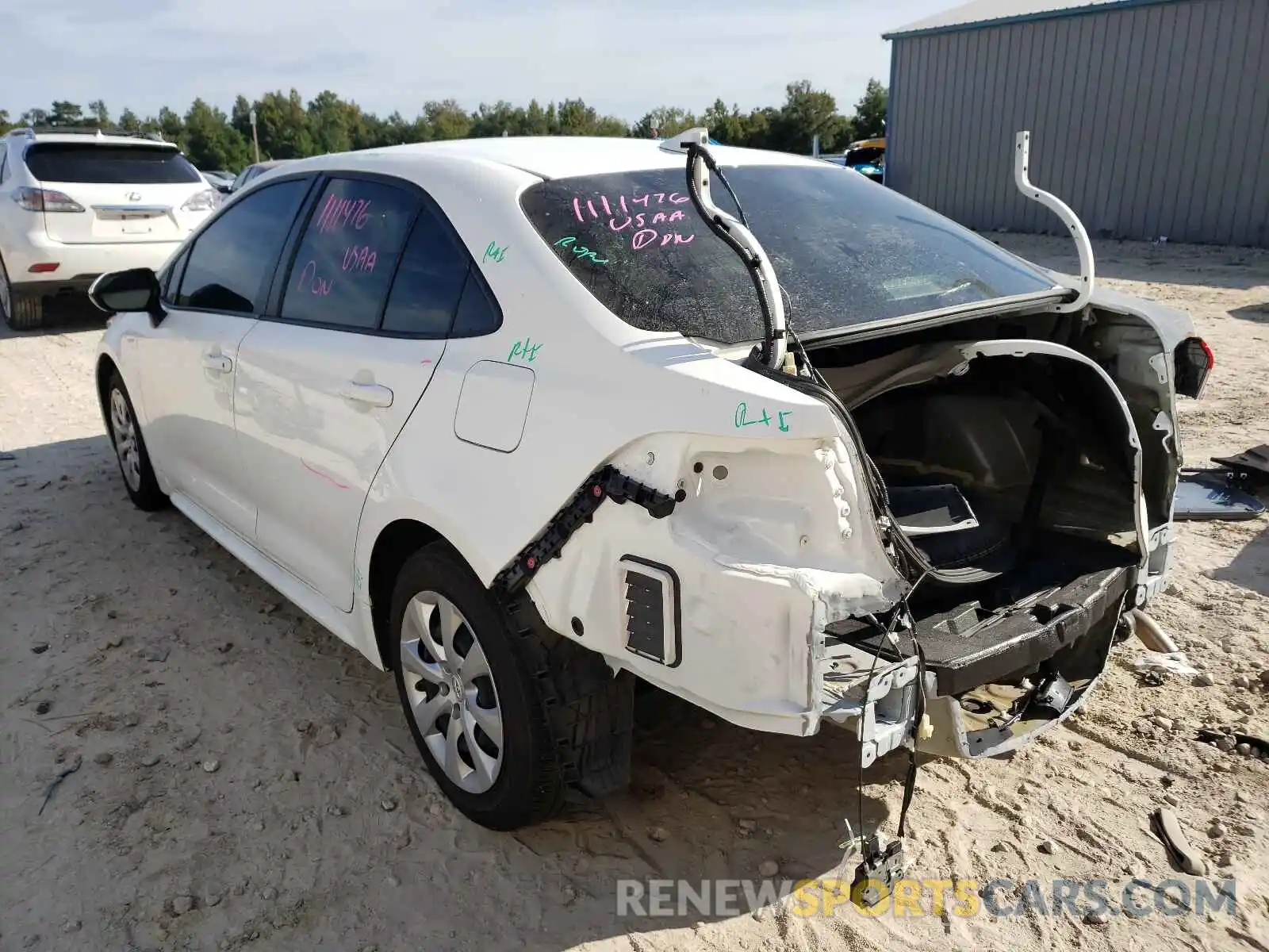 3 Photograph of a damaged car JTDEPMAE2MJ131806 TOYOTA COROLLA 2021