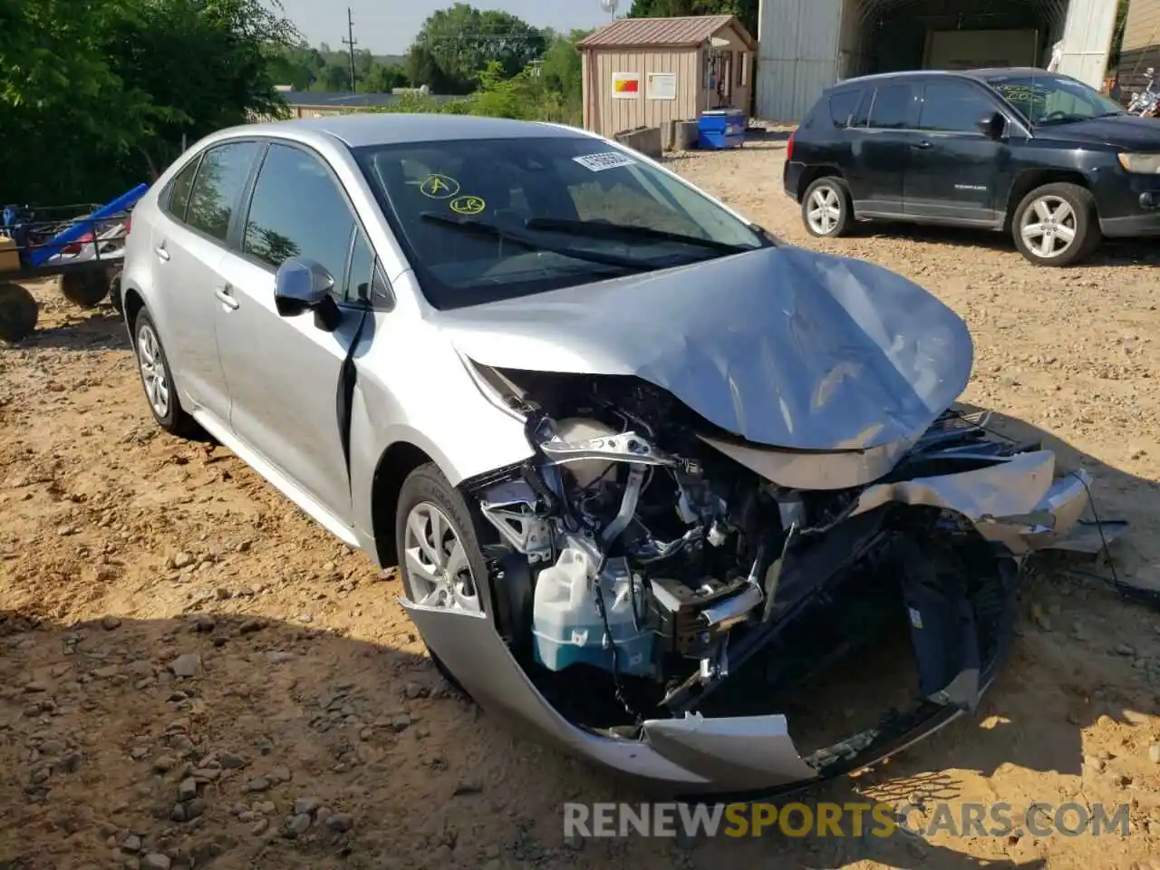 1 Photograph of a damaged car JTDEPMAE2MJ132146 TOYOTA COROLLA 2021