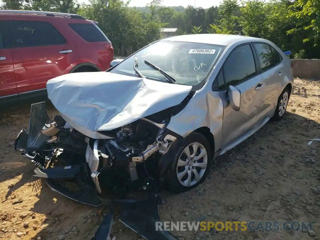 2 Photograph of a damaged car JTDEPMAE2MJ132146 TOYOTA COROLLA 2021