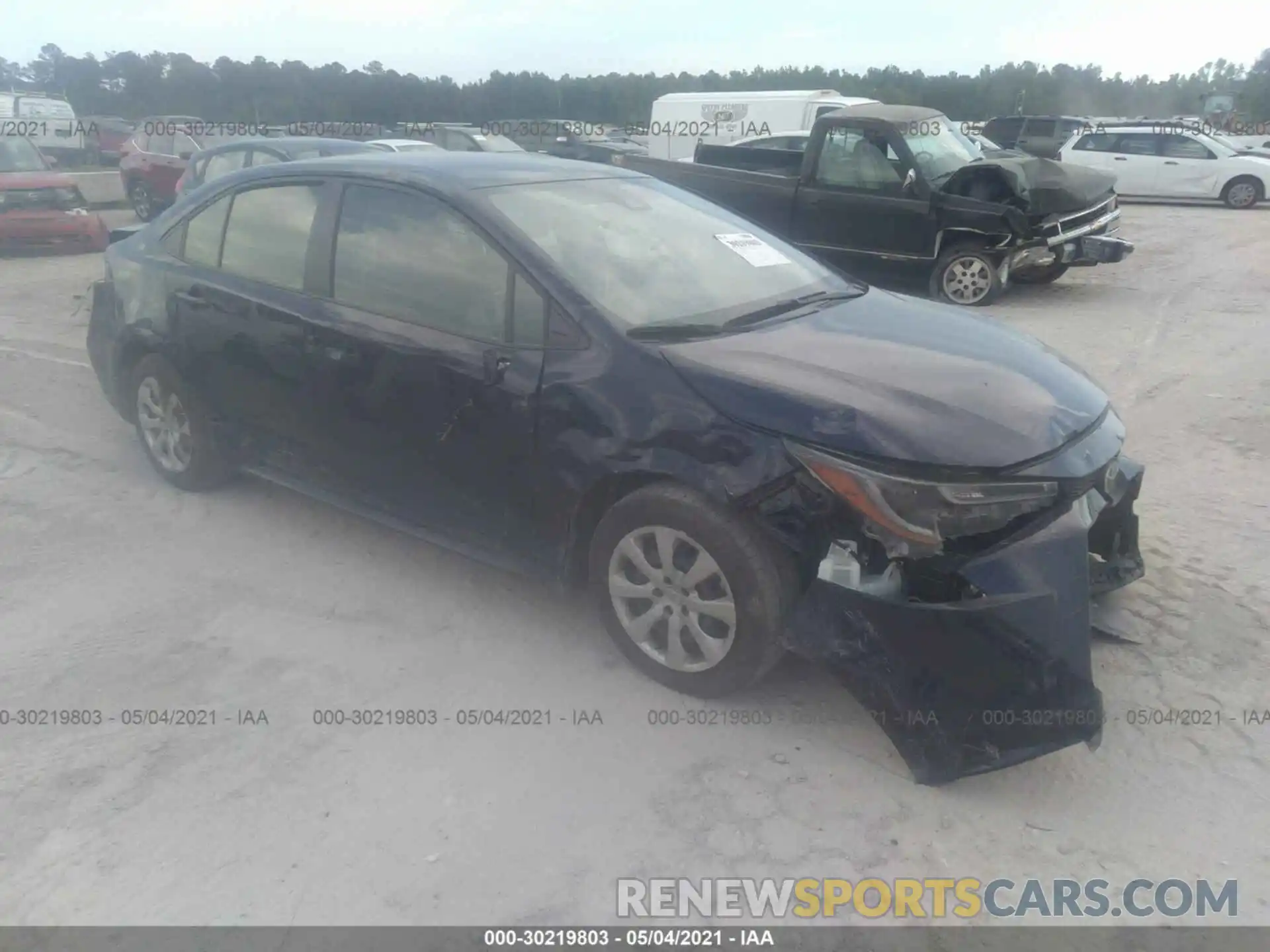 1 Photograph of a damaged car JTDEPMAE2MJ133085 TOYOTA COROLLA 2021