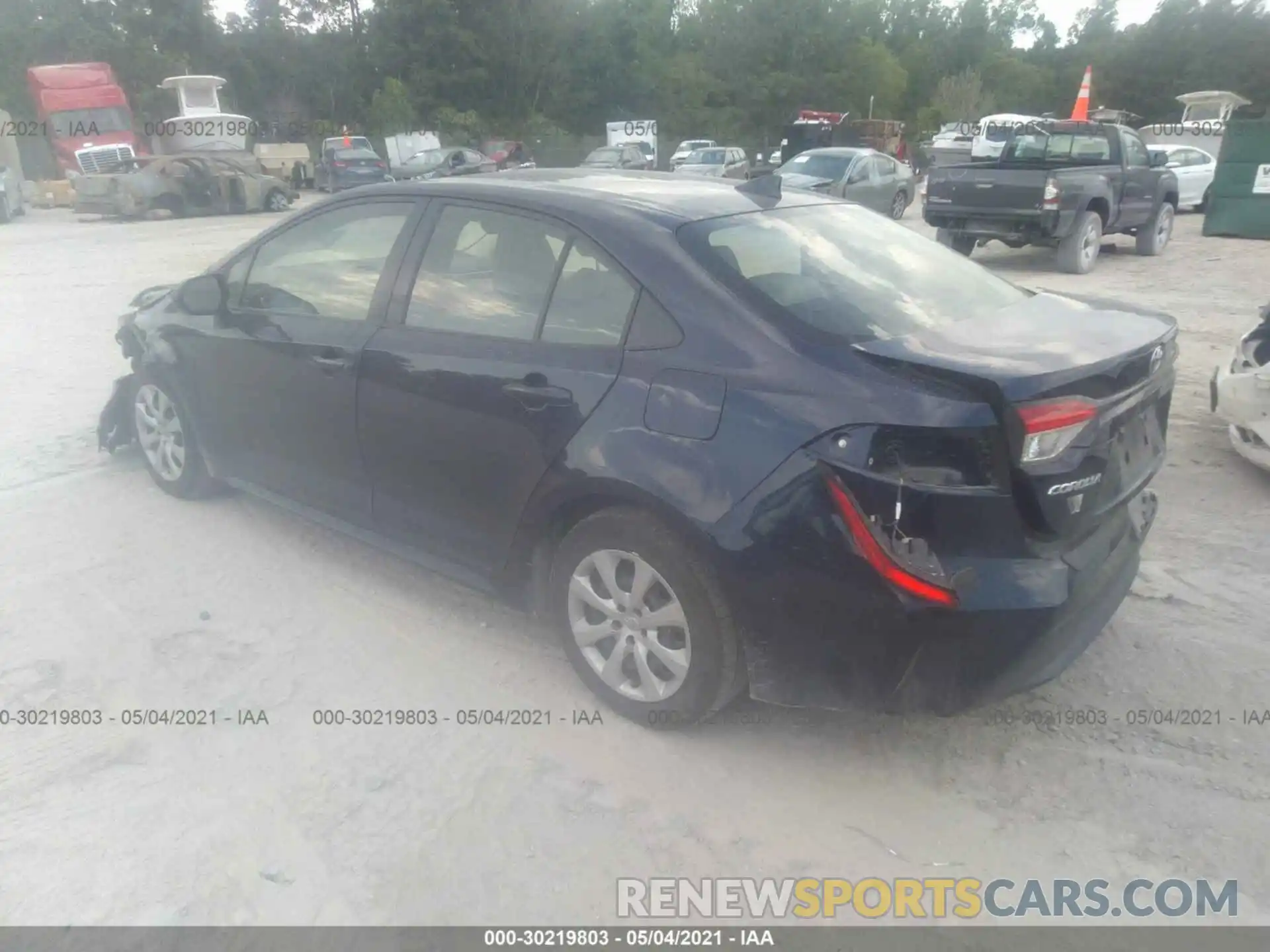 3 Photograph of a damaged car JTDEPMAE2MJ133085 TOYOTA COROLLA 2021