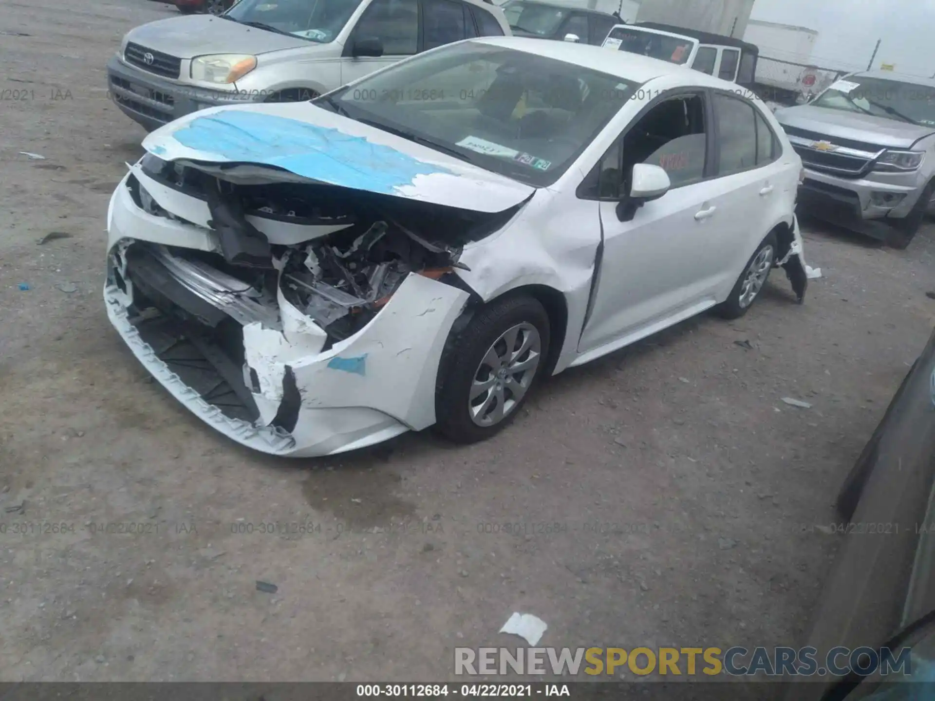 2 Photograph of a damaged car JTDEPMAE2MJ133586 TOYOTA COROLLA 2021