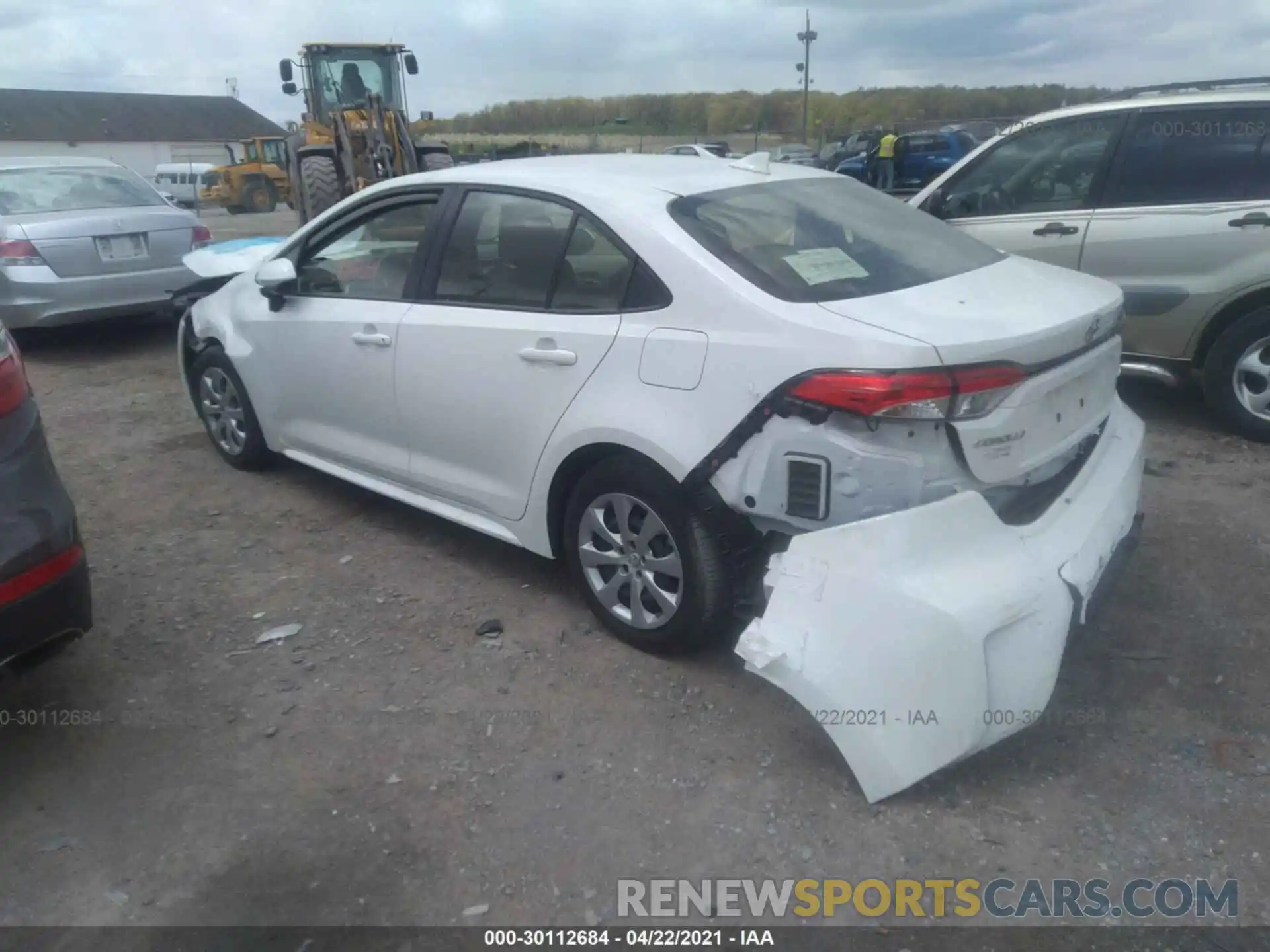 3 Photograph of a damaged car JTDEPMAE2MJ133586 TOYOTA COROLLA 2021