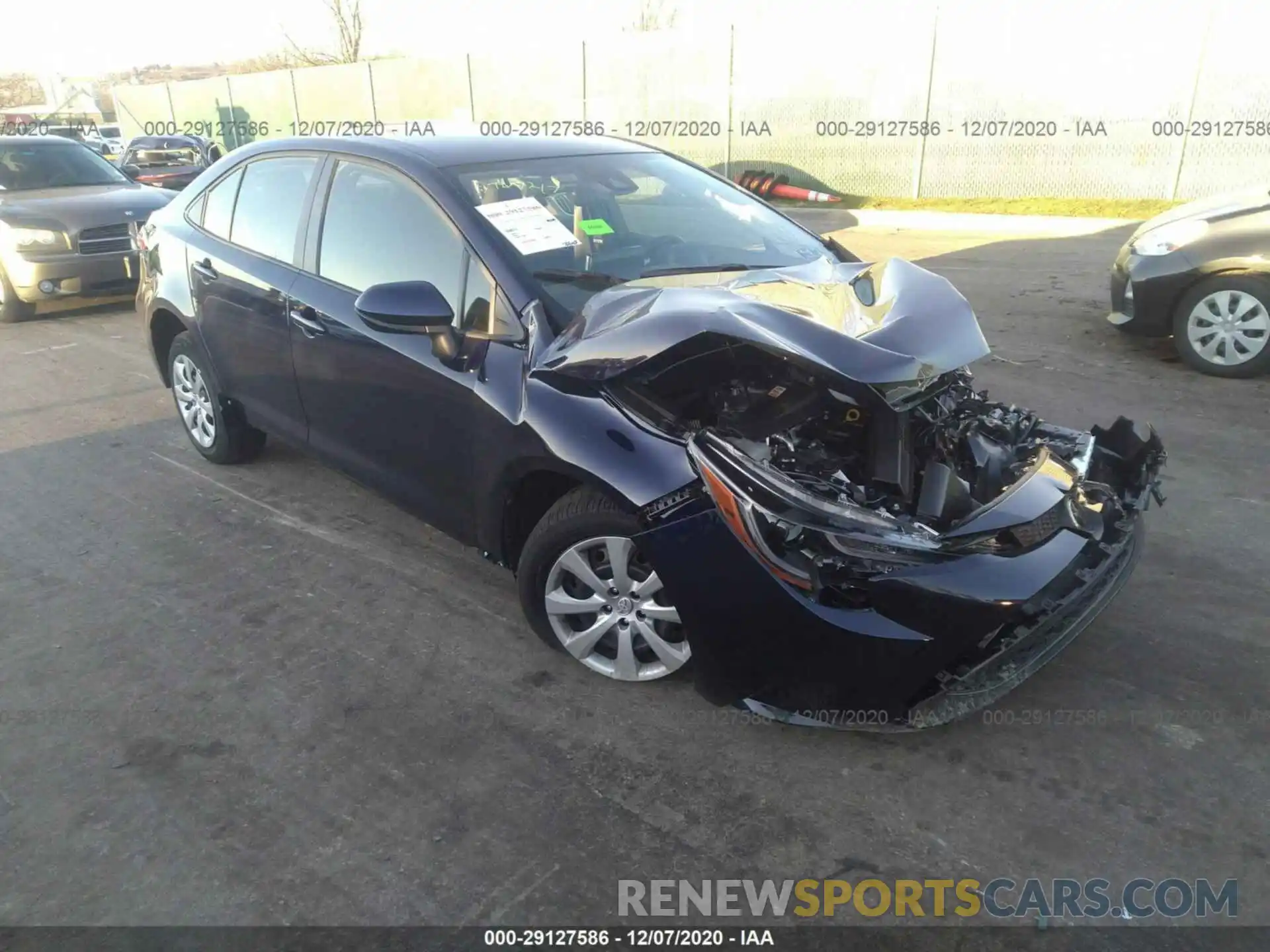 1 Photograph of a damaged car JTDEPMAE2MJ134365 TOYOTA COROLLA 2021