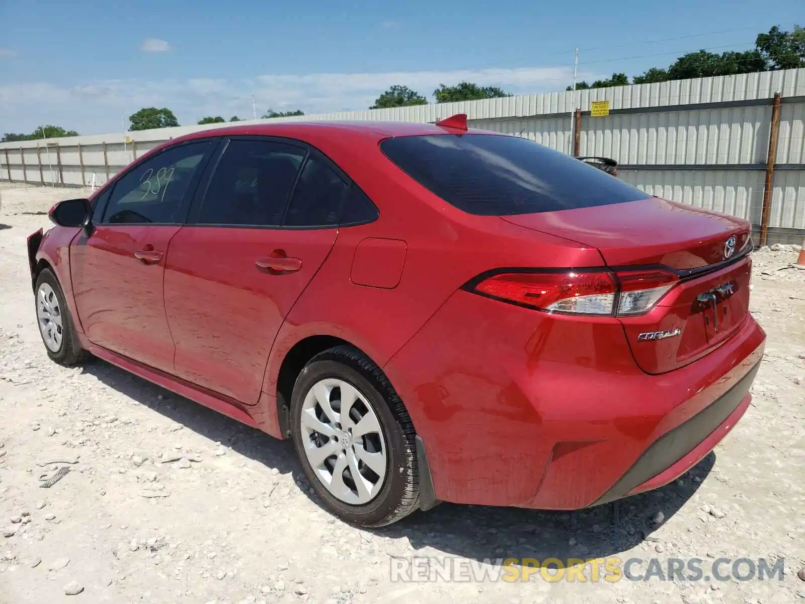 3 Photograph of a damaged car JTDEPMAE2MJ136407 TOYOTA COROLLA 2021