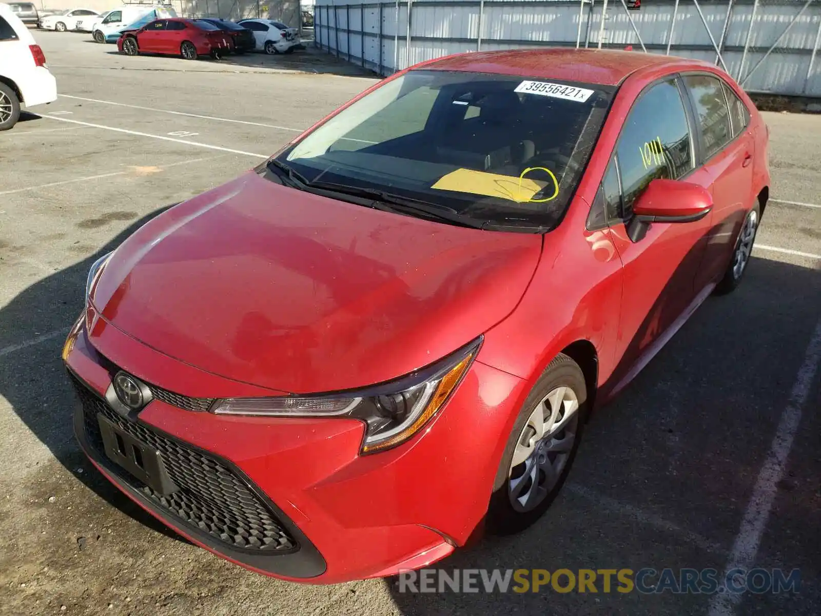 2 Photograph of a damaged car JTDEPMAE2MJ136648 TOYOTA COROLLA 2021