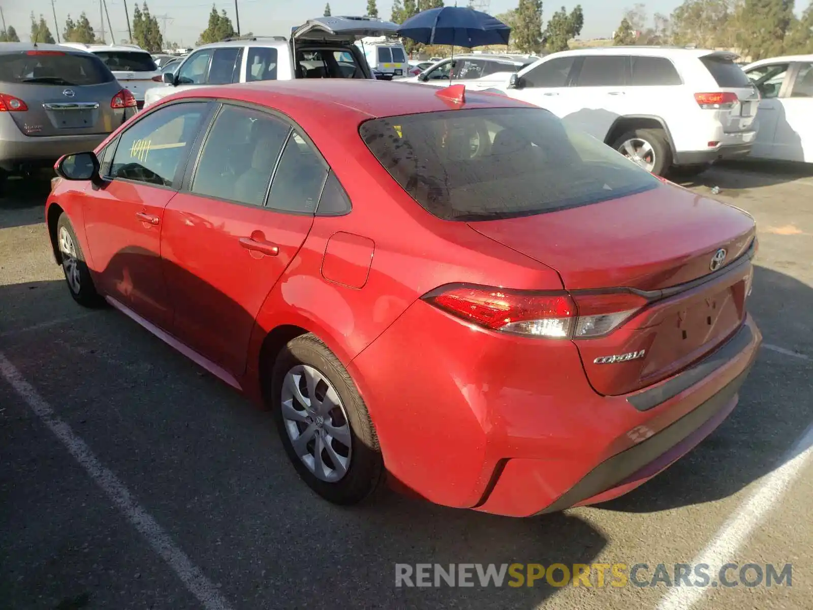 3 Photograph of a damaged car JTDEPMAE2MJ136648 TOYOTA COROLLA 2021