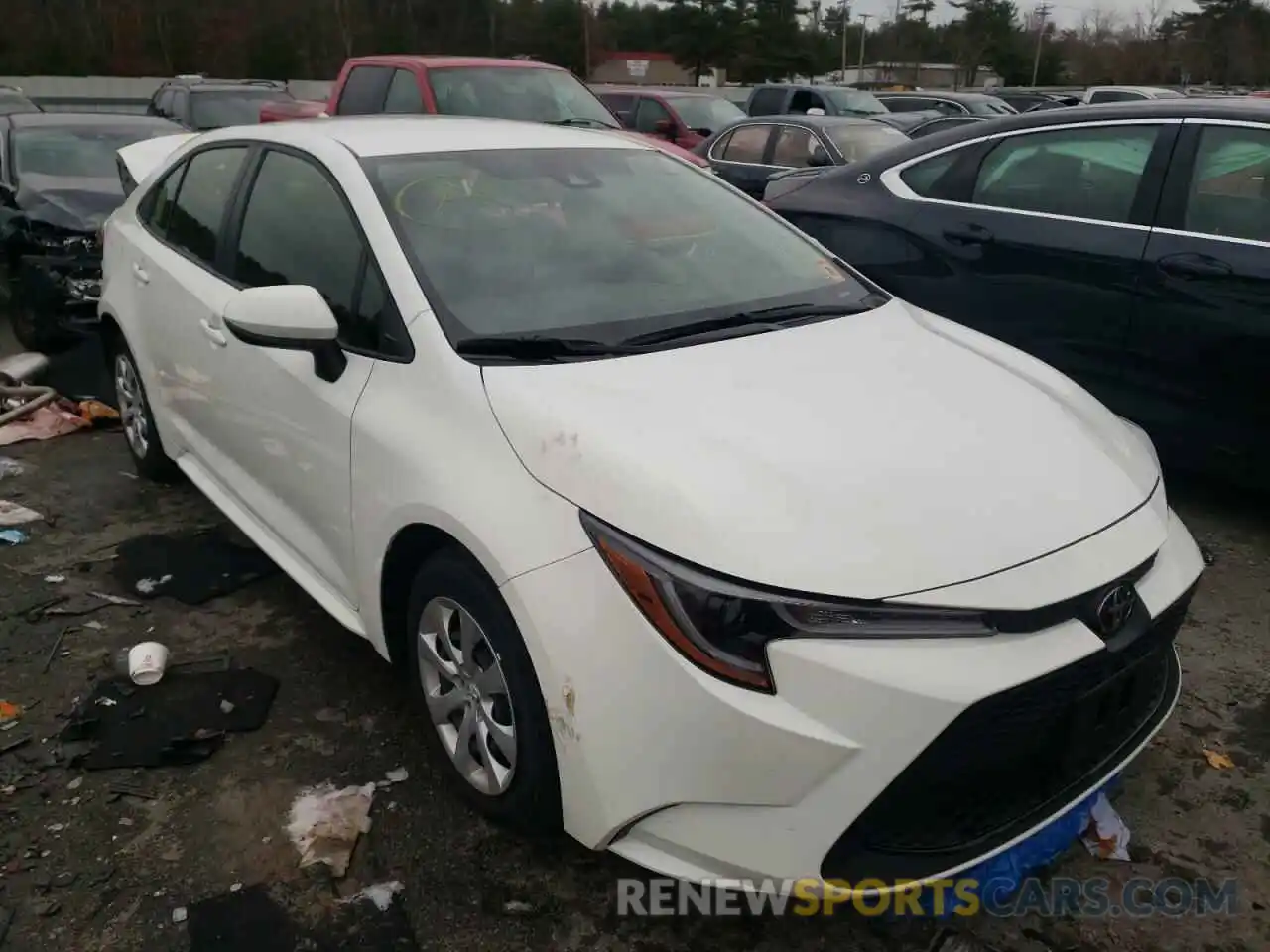 1 Photograph of a damaged car JTDEPMAE2MJ137623 TOYOTA COROLLA 2021