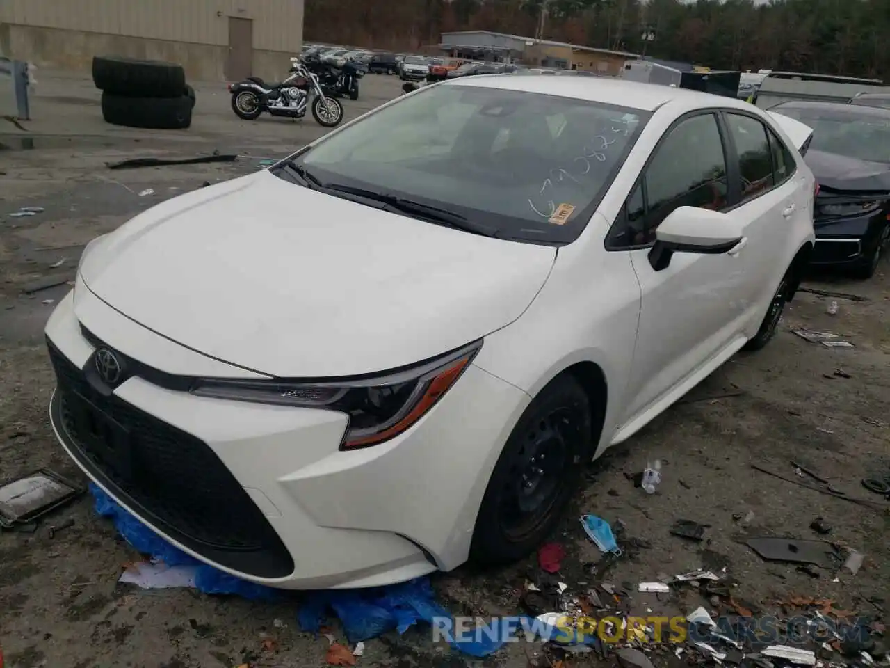 2 Photograph of a damaged car JTDEPMAE2MJ137623 TOYOTA COROLLA 2021