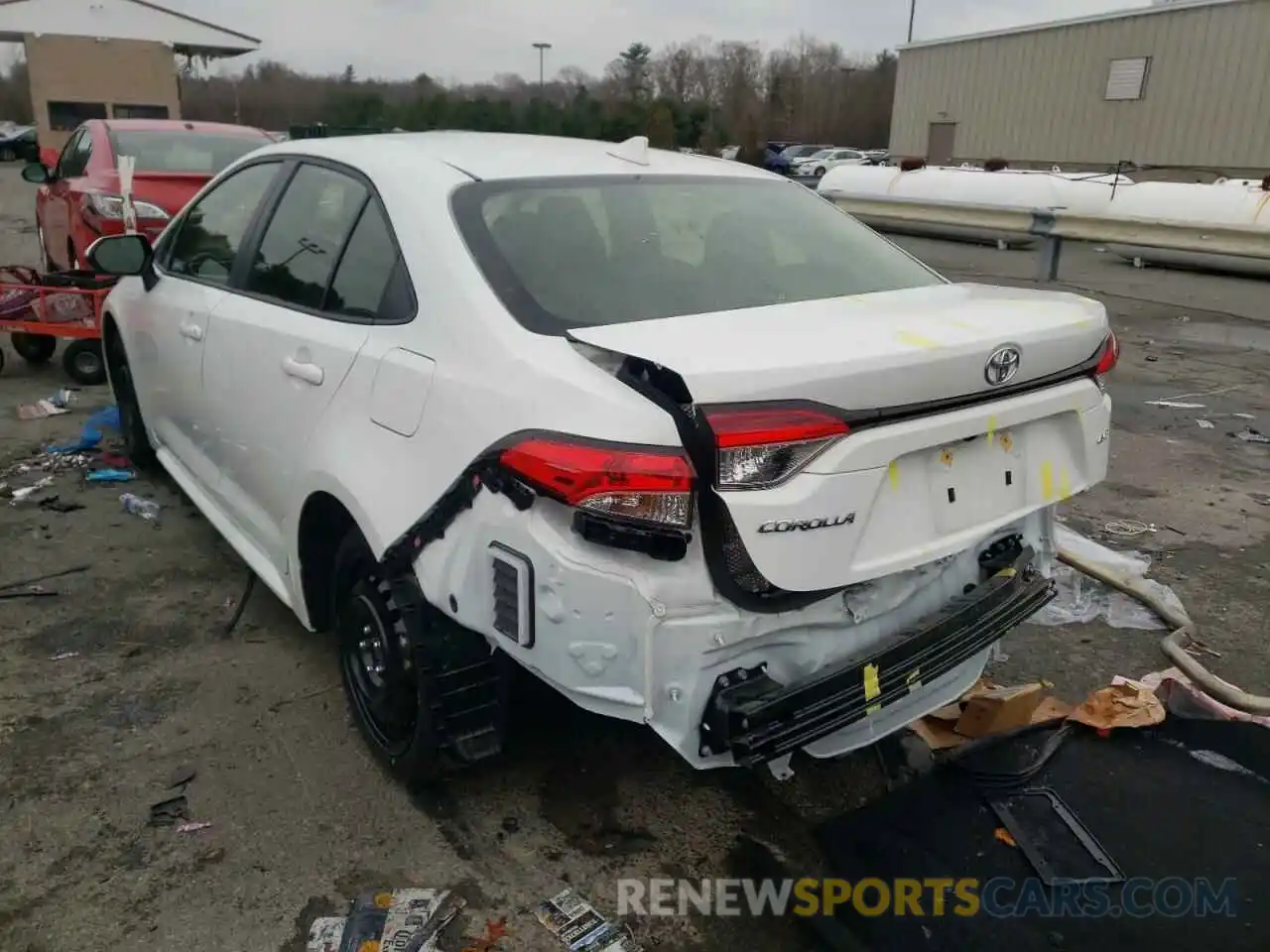 3 Photograph of a damaged car JTDEPMAE2MJ137623 TOYOTA COROLLA 2021