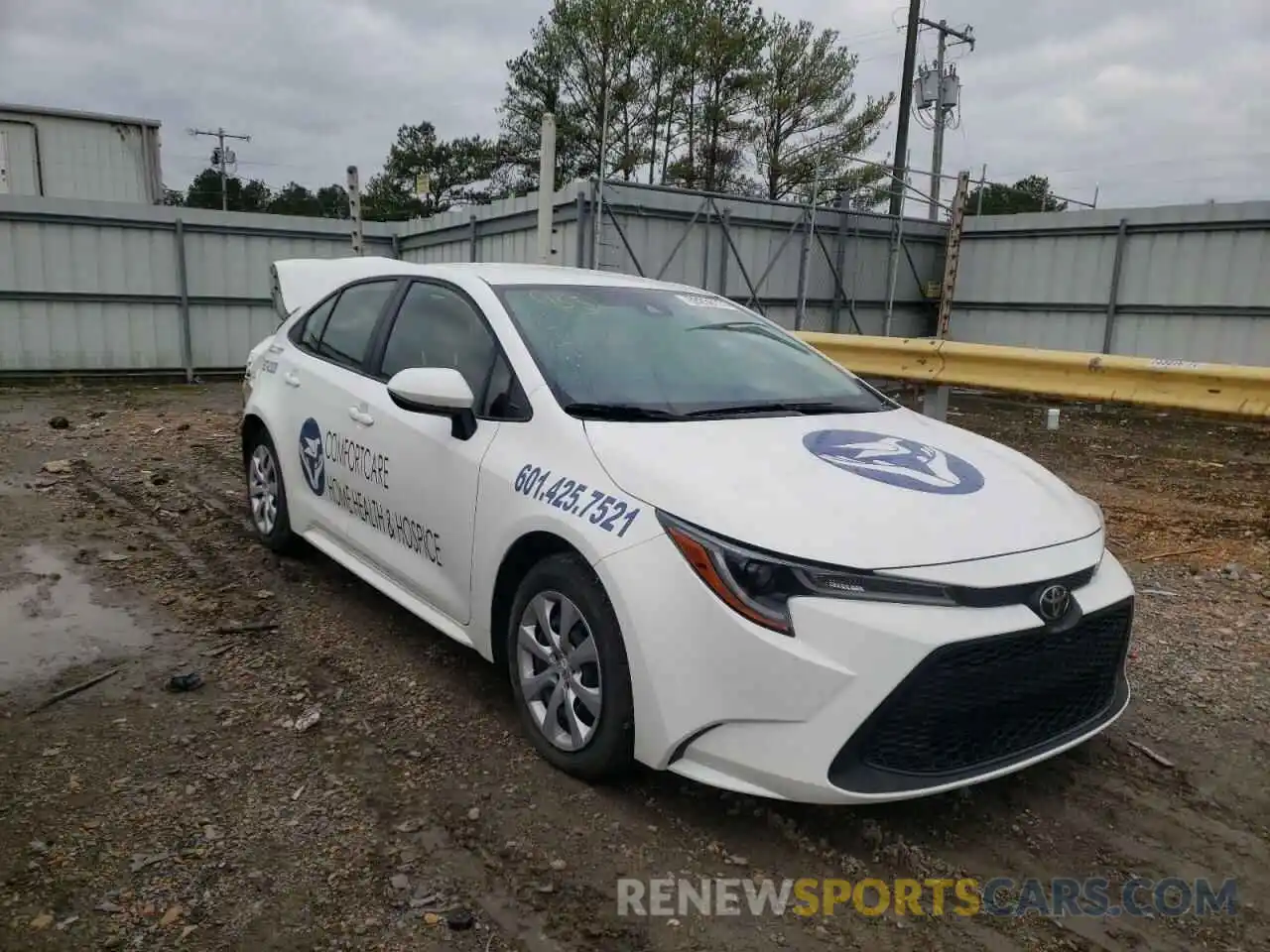 1 Photograph of a damaged car JTDEPMAE2MJ137752 TOYOTA COROLLA 2021