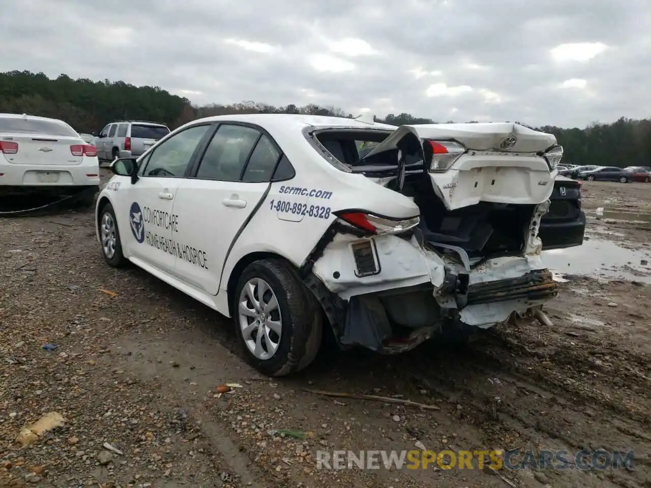 3 Photograph of a damaged car JTDEPMAE2MJ137752 TOYOTA COROLLA 2021