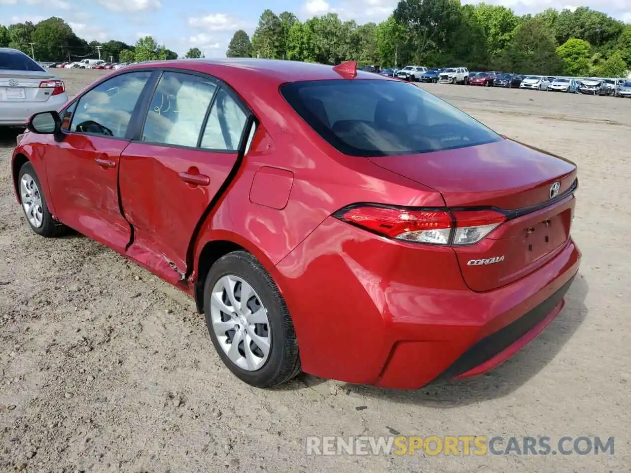 3 Photograph of a damaged car JTDEPMAE2MJ137864 TOYOTA COROLLA 2021