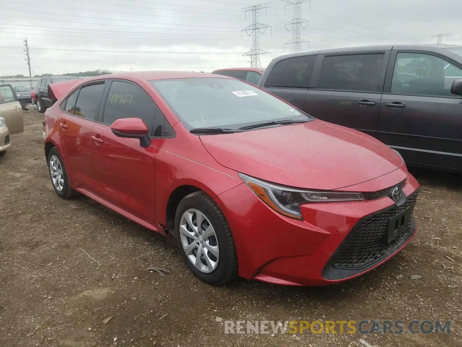 1 Photograph of a damaged car JTDEPMAE2MJ138755 TOYOTA COROLLA 2021