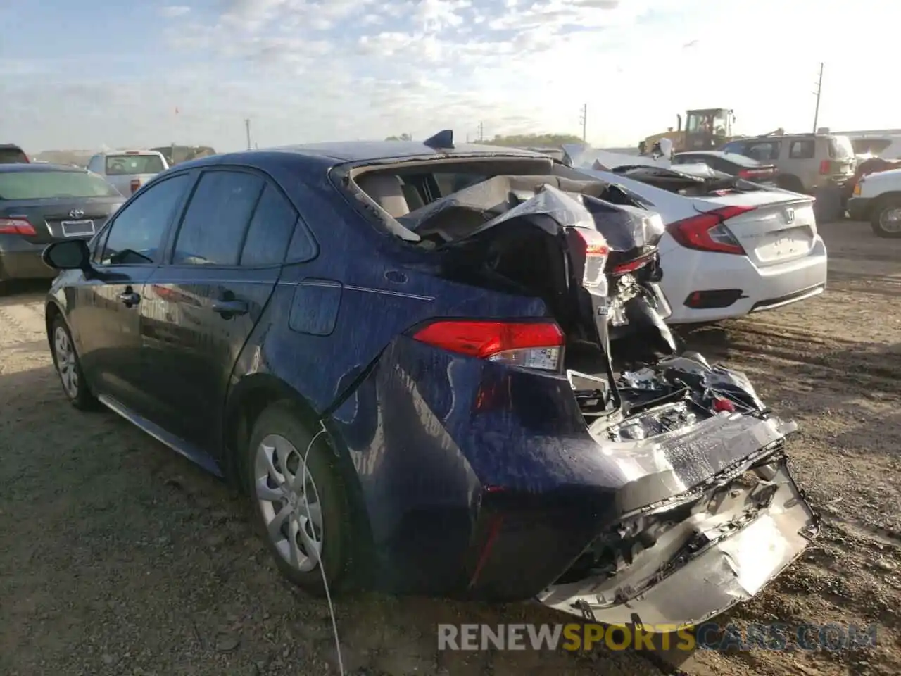 3 Photograph of a damaged car JTDEPMAE2MJ139775 TOYOTA COROLLA 2021