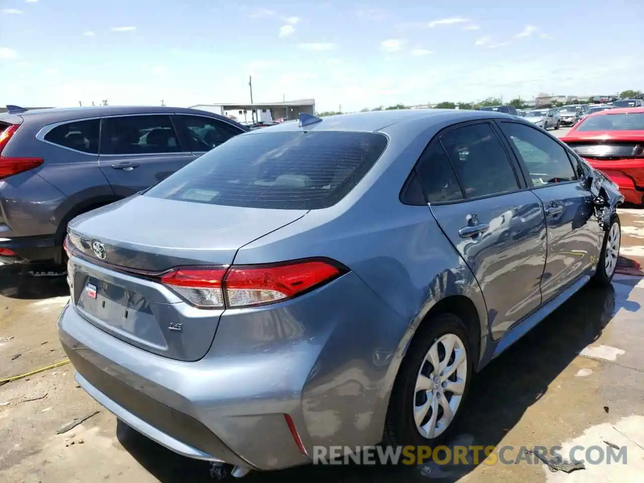 4 Photograph of a damaged car JTDEPMAE2MJ139873 TOYOTA COROLLA 2021