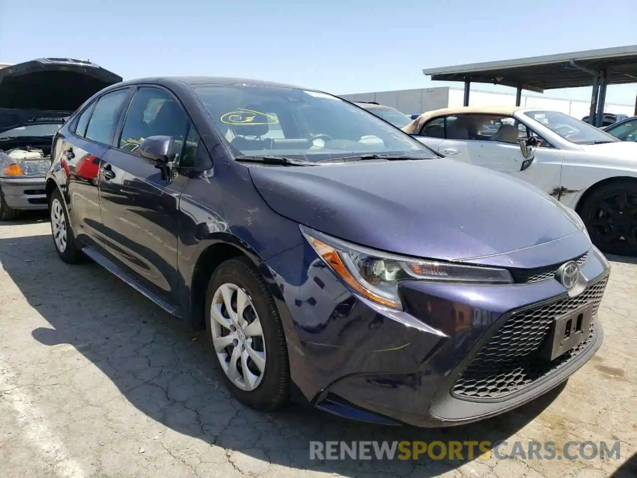 1 Photograph of a damaged car JTDEPMAE2MJ140943 TOYOTA COROLLA 2021