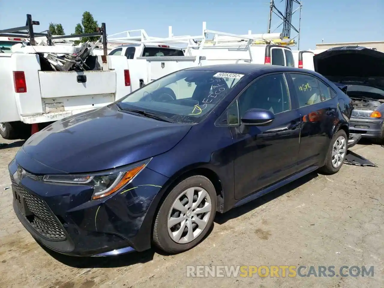 2 Photograph of a damaged car JTDEPMAE2MJ140943 TOYOTA COROLLA 2021