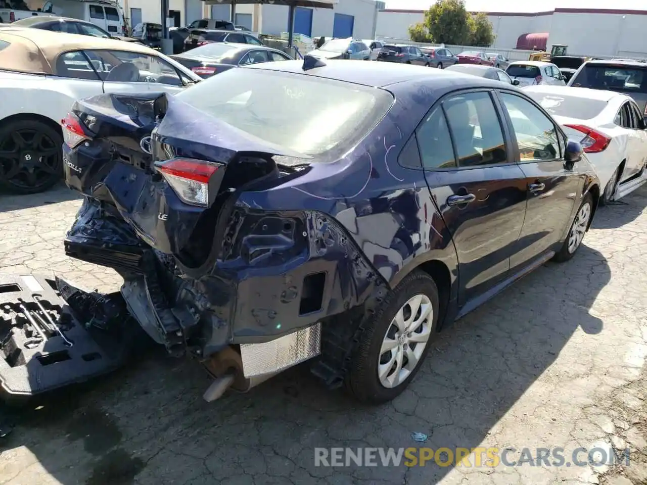 4 Photograph of a damaged car JTDEPMAE2MJ140943 TOYOTA COROLLA 2021