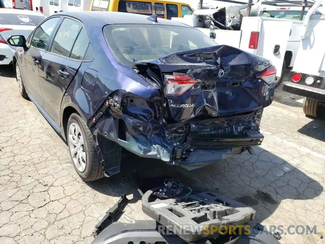 9 Photograph of a damaged car JTDEPMAE2MJ140943 TOYOTA COROLLA 2021