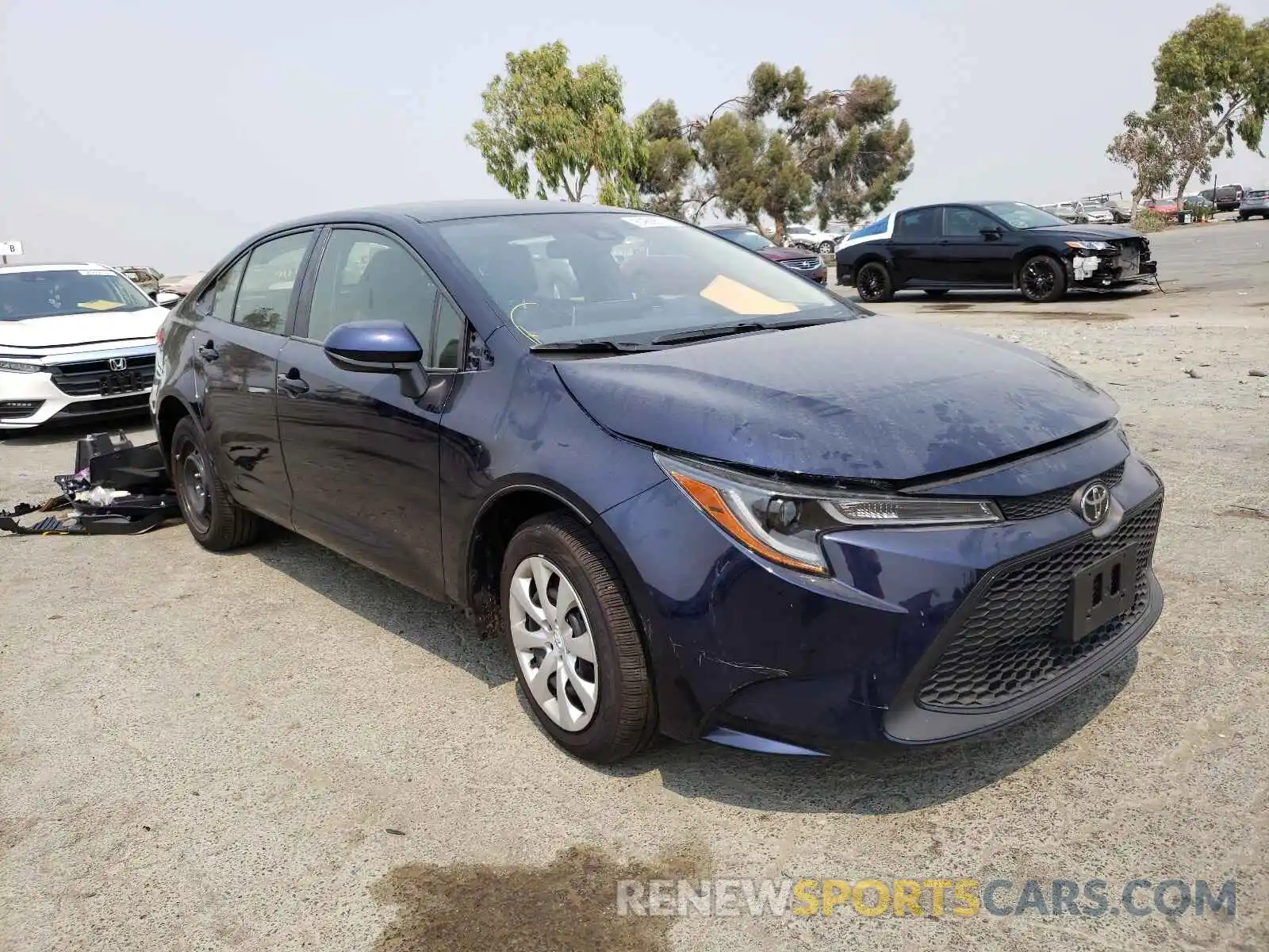 1 Photograph of a damaged car JTDEPMAE2MJ141249 TOYOTA COROLLA 2021