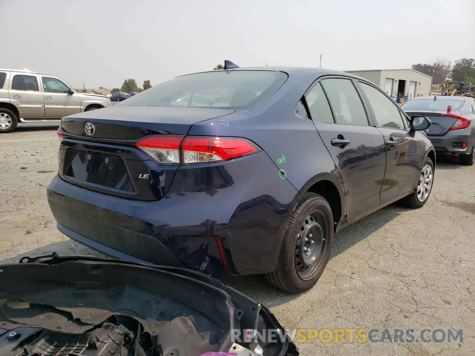 4 Photograph of a damaged car JTDEPMAE2MJ141249 TOYOTA COROLLA 2021